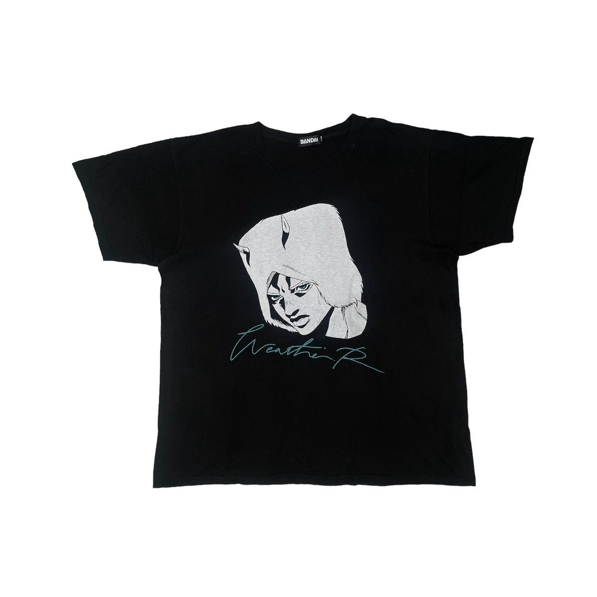 image of Anima x Cartoon Network Weather Report From Jojo Stone Ocean in Black, Men's (Size XL)