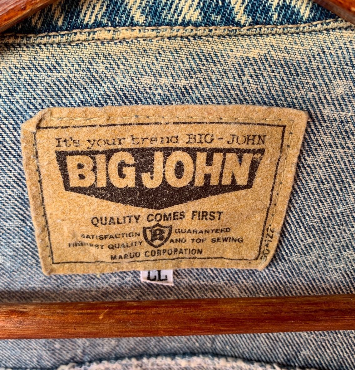 Vintage Vintage Acid Wash Big John Denim Trucker Jacket Size US S / EU 44-46 / 1 - 13 Thumbnail