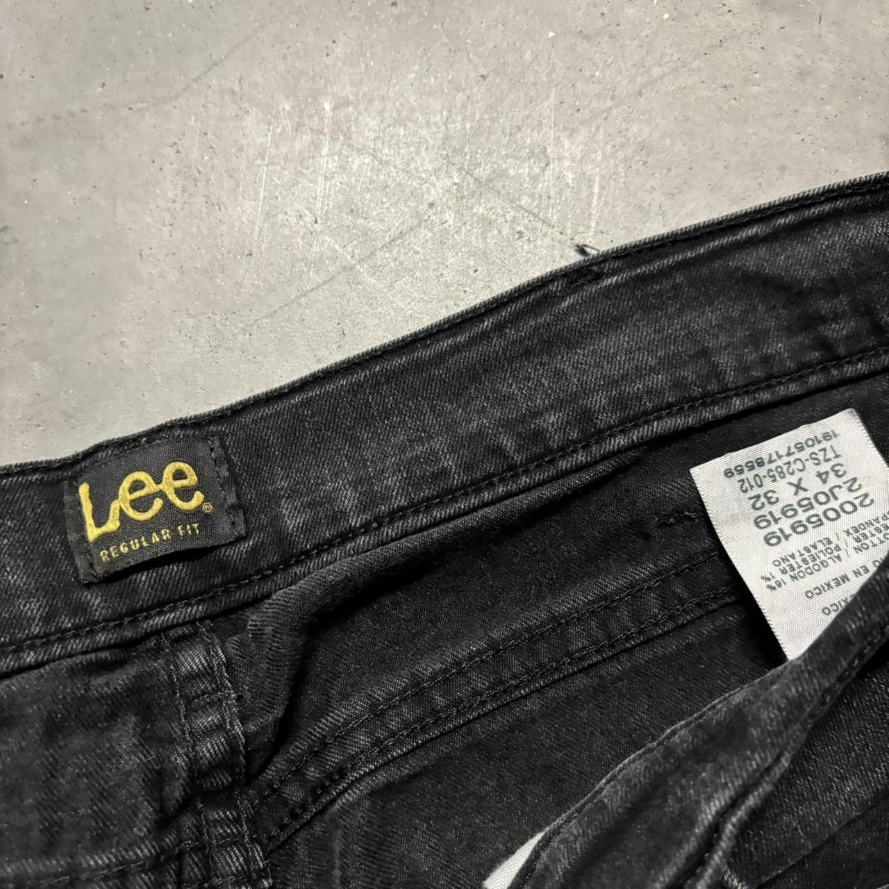 Japanese Brand × Vintage Crazy Vintage Y2K/2000s Grunge Faded Black Denim Jeans! Size US 34 / EU 50 - 8 Thumbnail