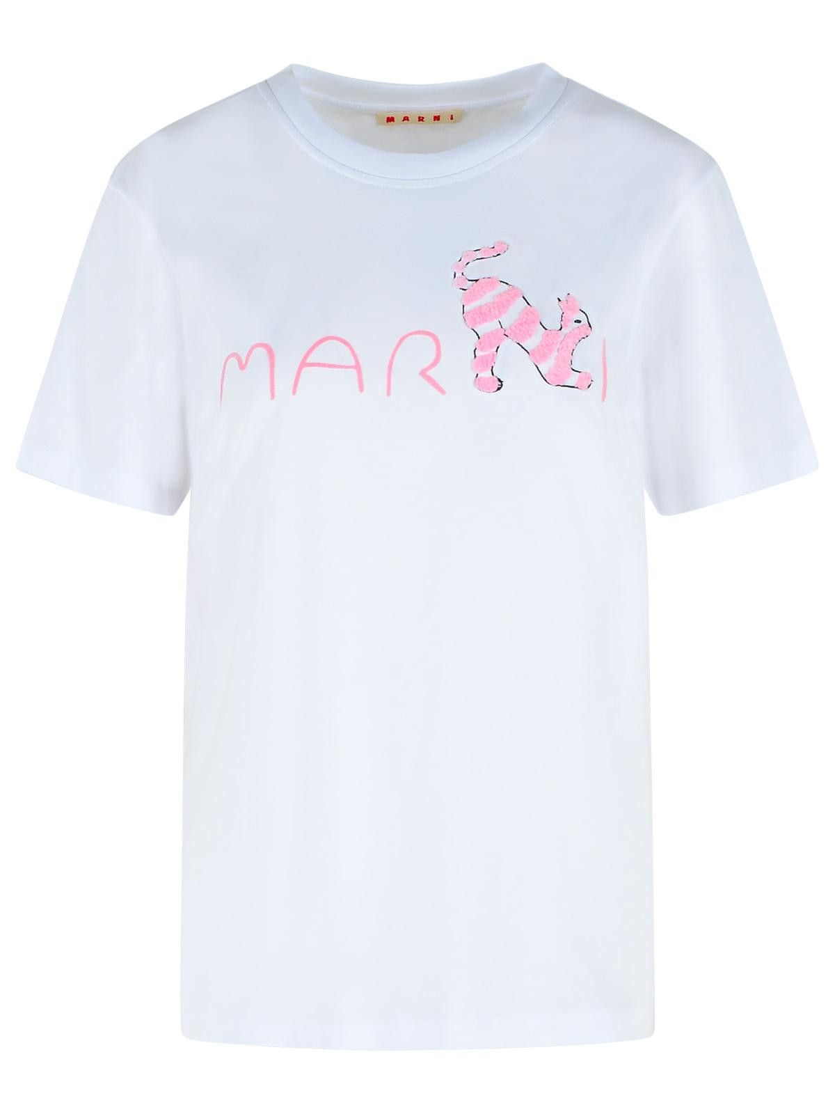 Marni MARNI White Cotton T-Shirt Size XS / US 0-2 / IT 36-38 - 1 Thumbnail