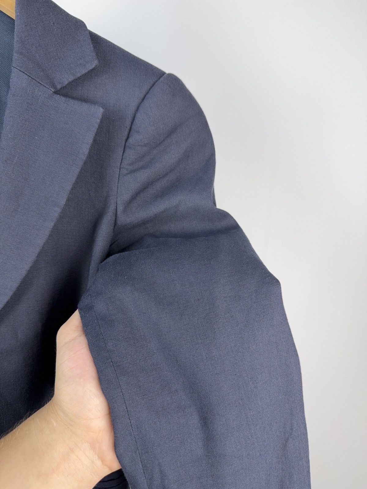 Emporio Armani Vintage Luxury 00s Emporio Armani Blue Blazer Retro 38 size Size S / US 4 / IT 40 - 12 Thumbnail