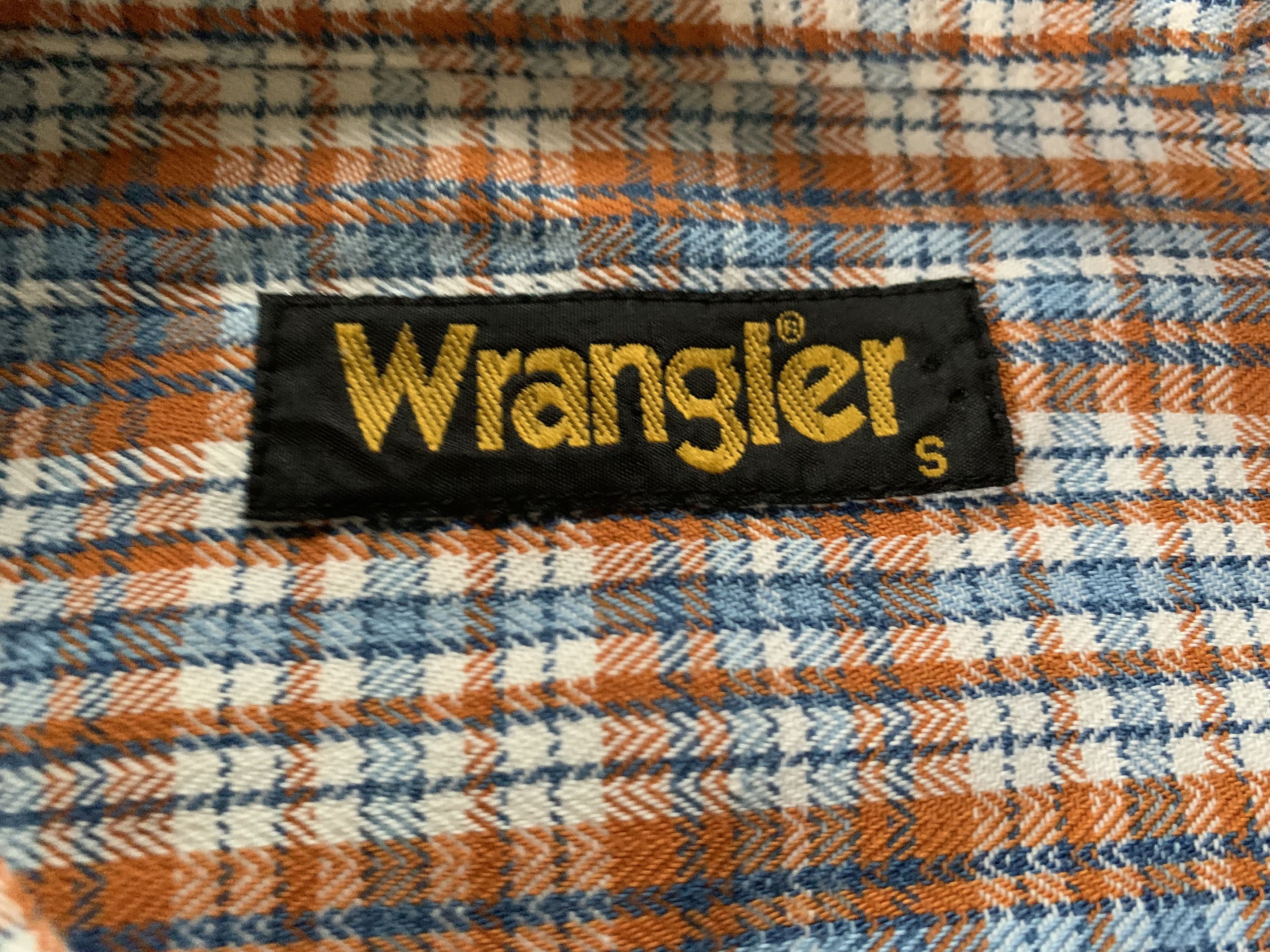 Vintage × Wrangler Wrangler Plaid Cotton Short Sleeve Shirt Size US S / EU 44-46 / 1 - 5 Thumbnail