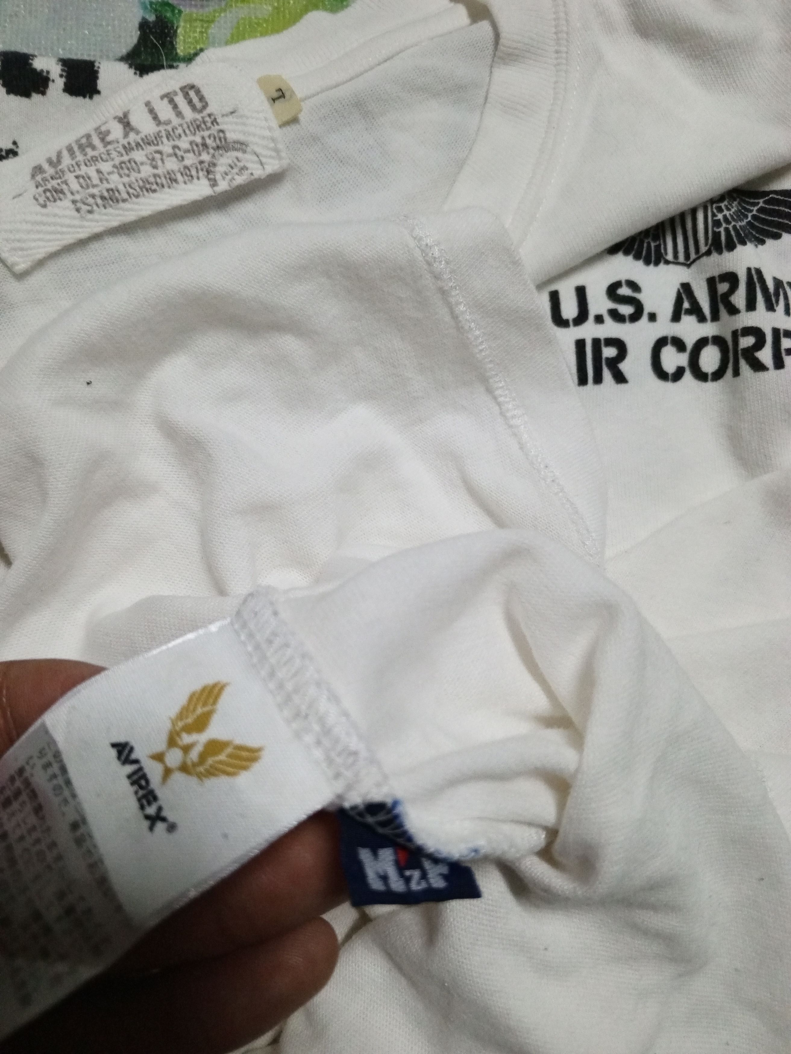 Avirex AVIREX U.S ARMY WHITE TEE LONG SLEEVE Size US L / EU 52-54 / 3 - 7 Thumbnail