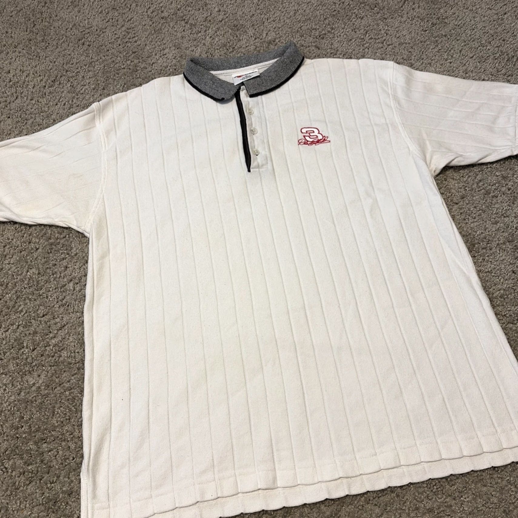 Chase Authentics VINTAGE Dale Earnhardt Chase Authentics NASCAR Polo Collared Shirt XL Men’s White Size US XL / EU 56 / 4 - 4 Thumbnail