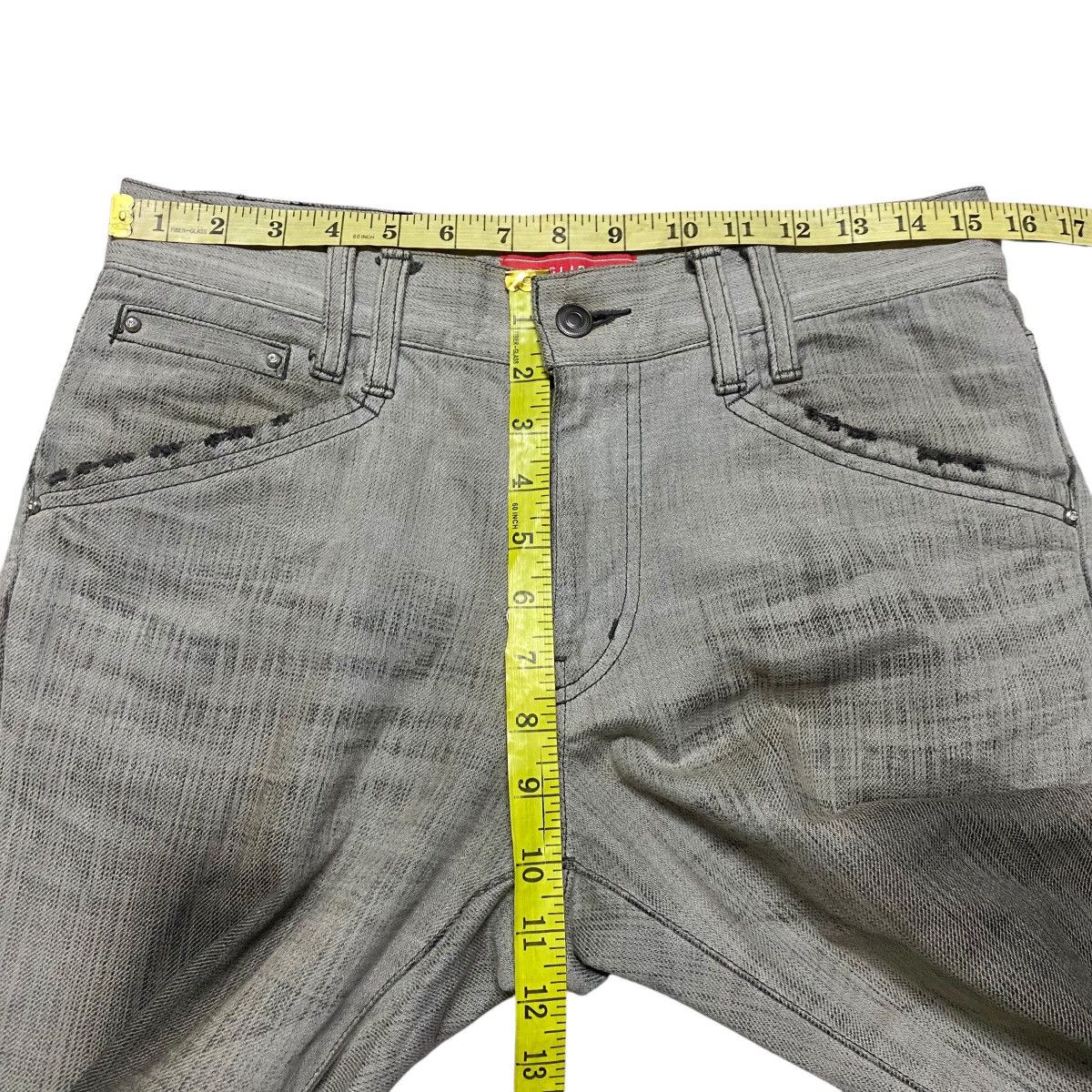 Le Grande Bleu (L.G.B.) BIGLIDUE Coated Denim Flare Jeans Size US 31 - 16 Thumbnail