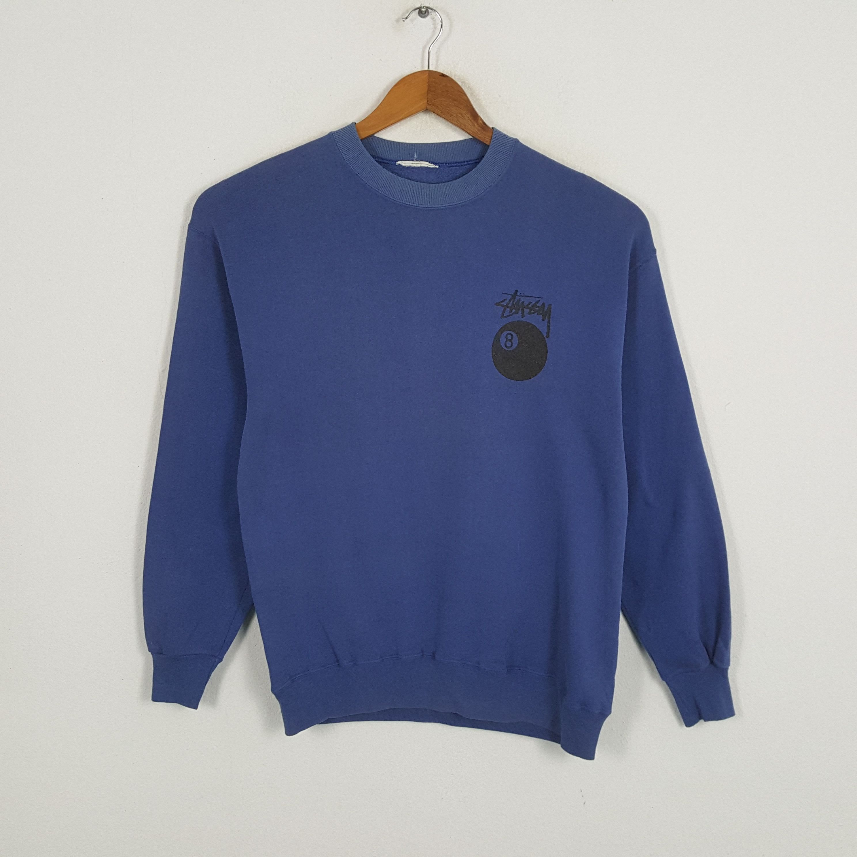 Stussy × Vintage Vintage STUSSY x 8 Ball Streetwear Skateboard Sweatshirts Size US M / EU 48-50 / 2 - 3 Thumbnail