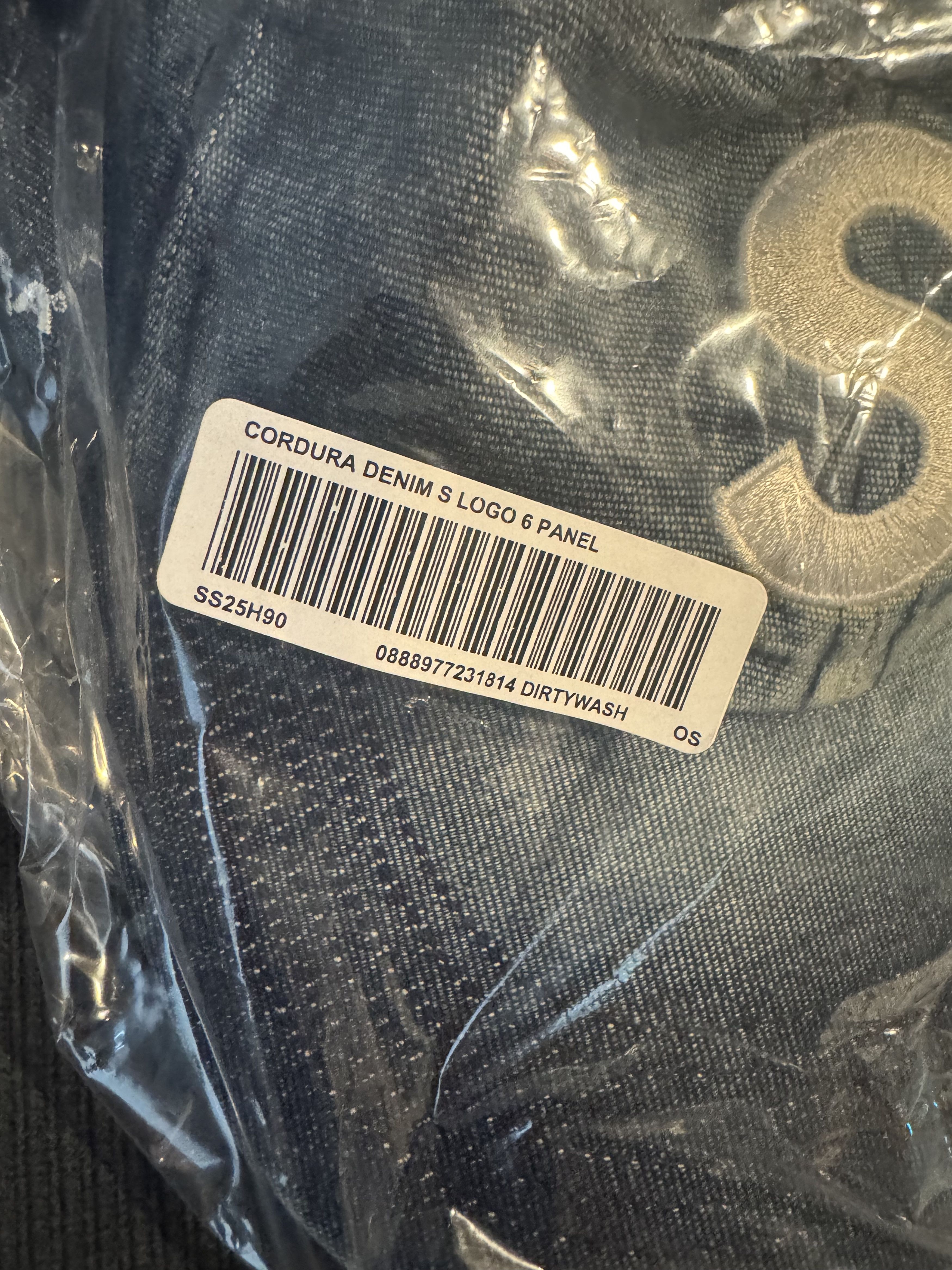 Supreme Cordura® Denim S Logo 6-Panel Bleached Indigo Size ONE SIZE - 3 Thumbnail