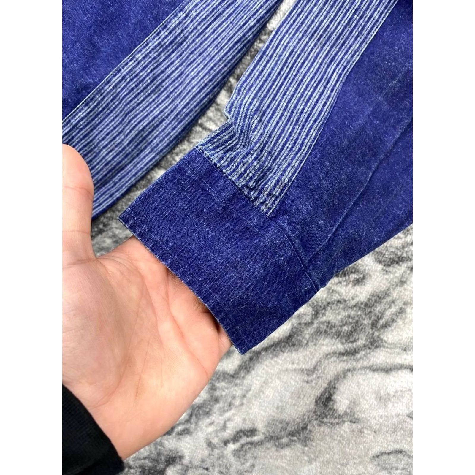 Stone Island VINTAGE Stone Island Denim Shirt Men L Blue Long Sleeve Casual Size US L / EU 52-54 / 3 - 3 Thumbnail