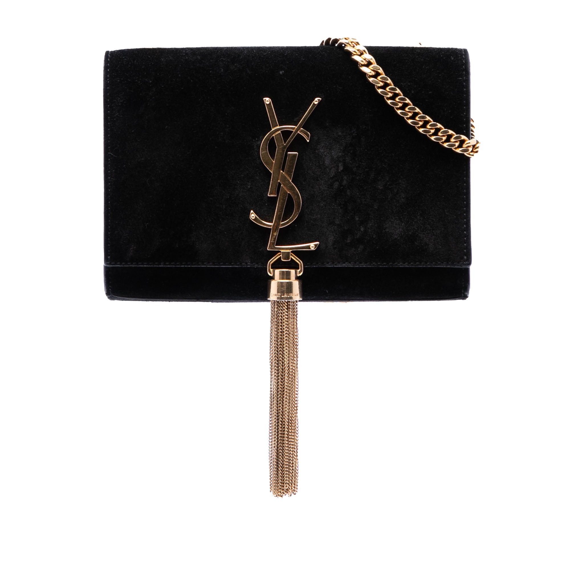 Saint Laurent Paris Small Suede Monogram Kate Tassel Crossbody Size ONE SIZE - 1 Thumbnail