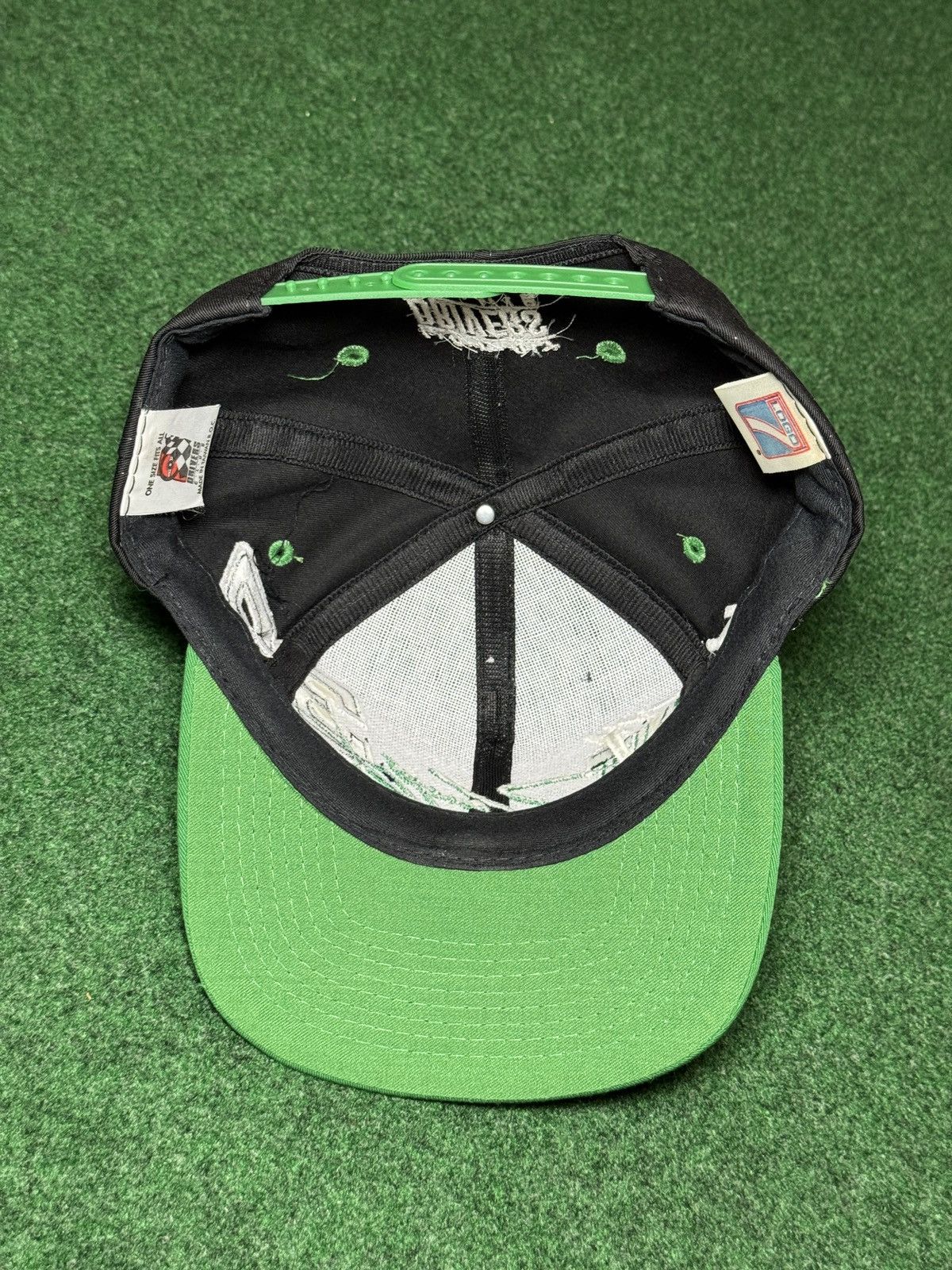 Logo 7 Vintage 90s Harry Gant #33 Nascar Kelly Green Logo 7 Hat Size ONE SIZE - 4 Thumbnail