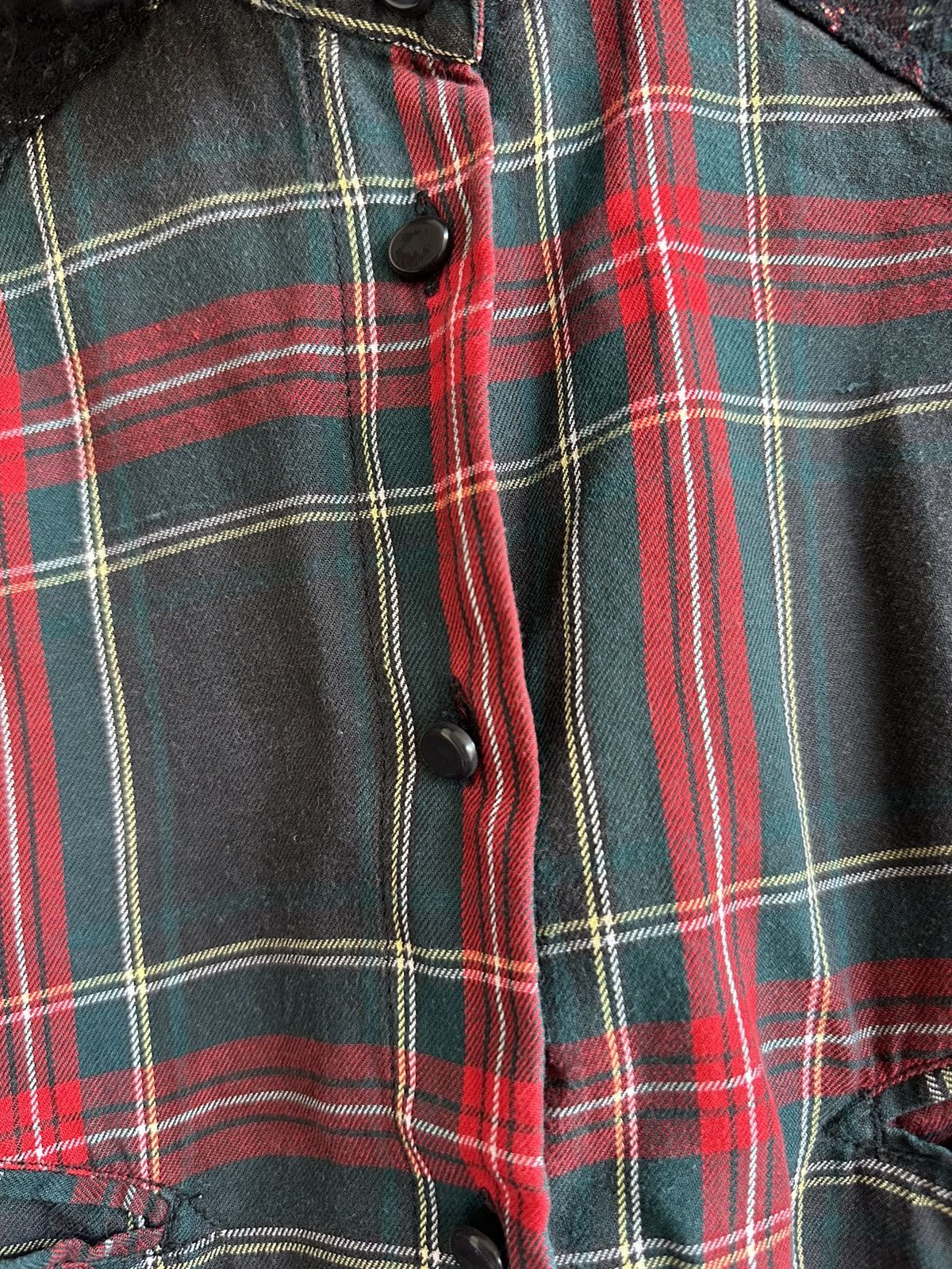 Moschino 90s Moschino Jeans Multicolor Tartan Plaid Shirt Size S Size S / US 4 / IT 40 - 10 Thumbnail