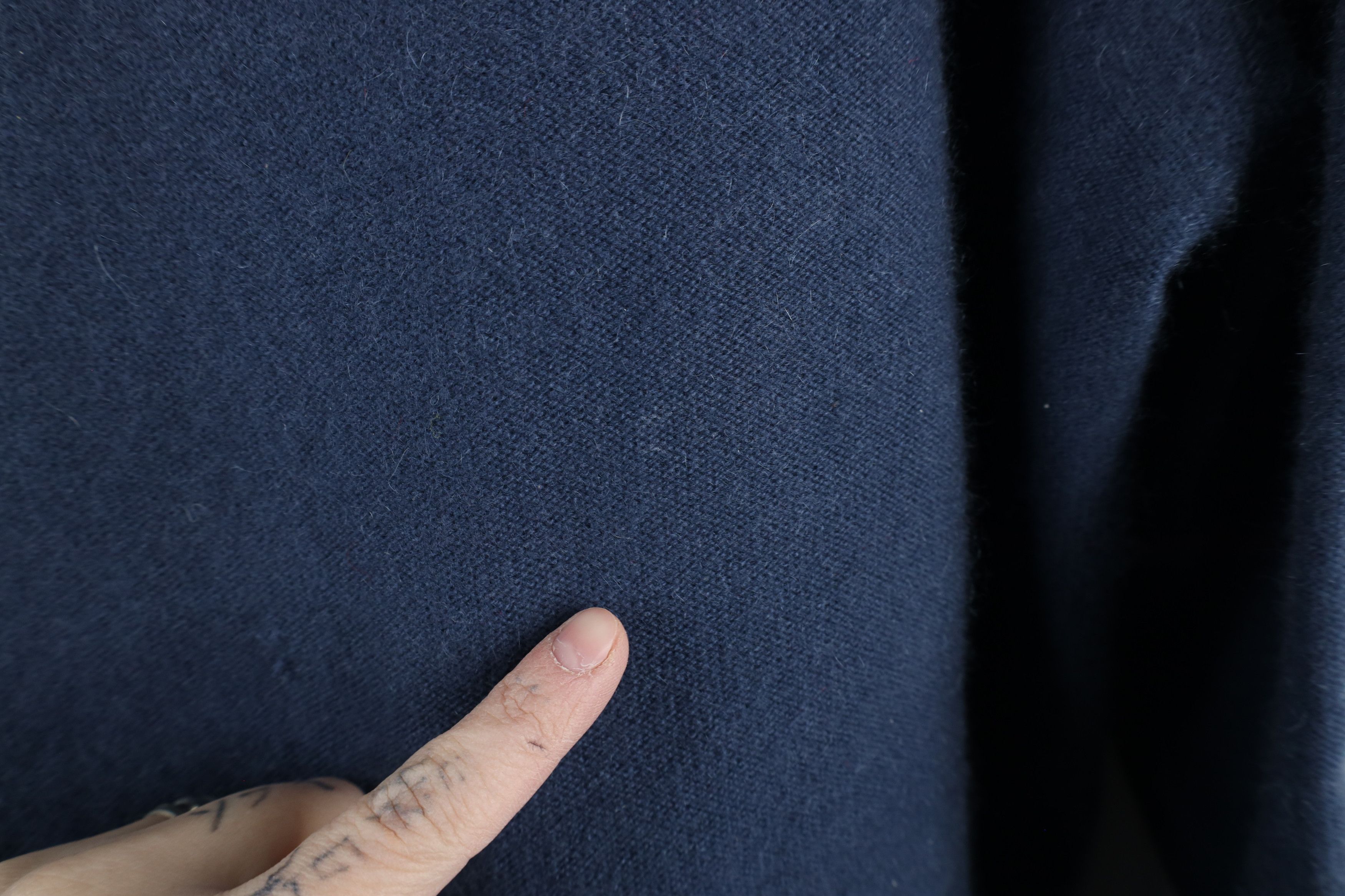 Vintage Vintage 90s Streetwear Marled Cashmere Knit Sweater Blue Size US L / EU 52-54 / 3 - 4 Thumbnail
