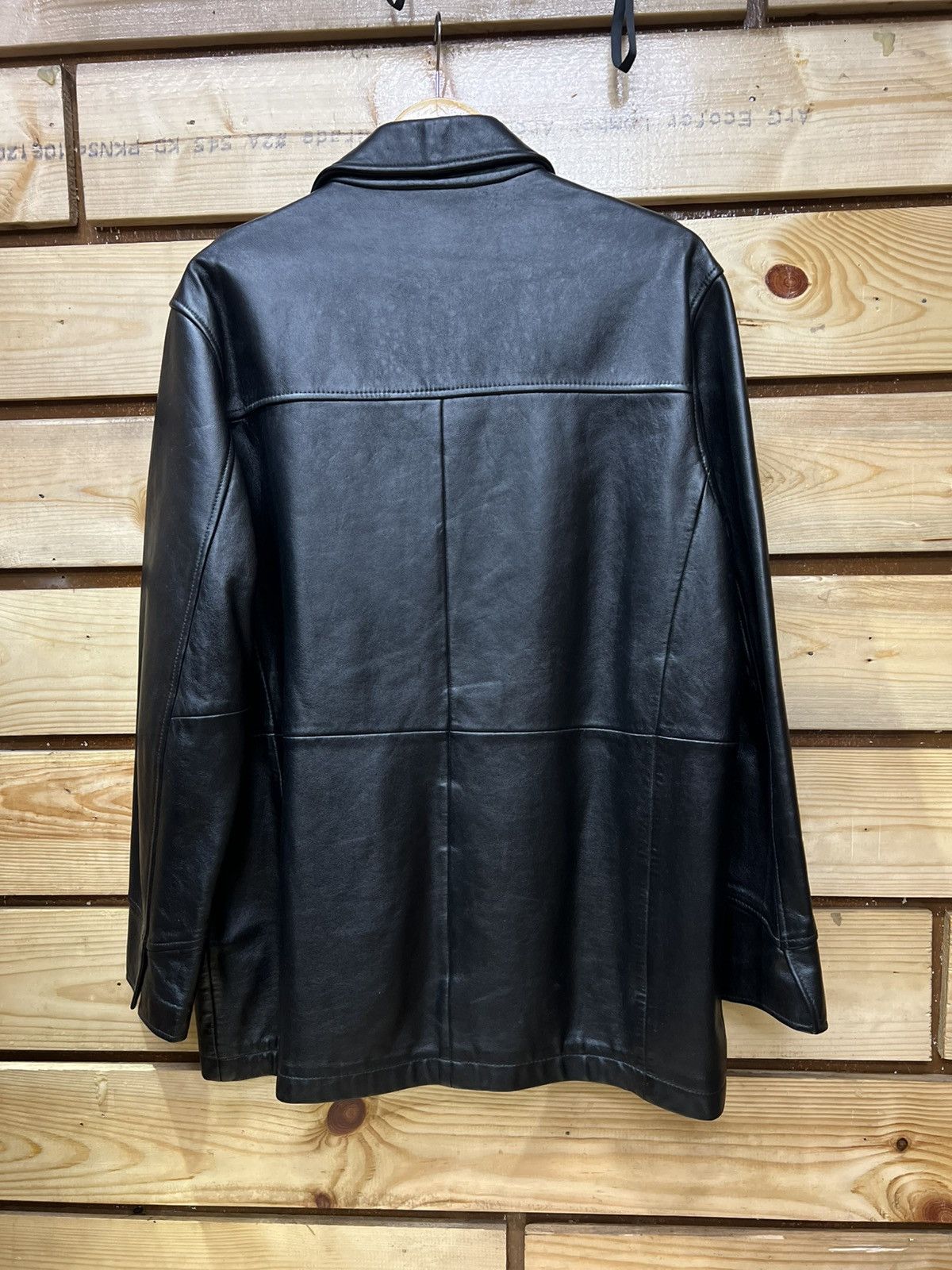Balenciaga Balenciaga Black Leather Jacket Size US L / EU 52-54 / 3 - 3 Thumbnail