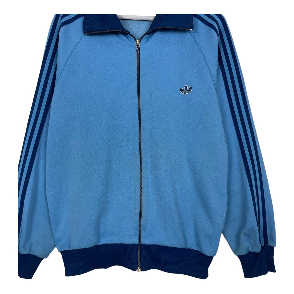 Adidas × Edition Japan × Vintage 💥80s ADIDAS SPORT DECK TRACKTOP ZIPPER SWEATER JACKET Size US M / EU 48-50 / 2 - 5 Thumbnail
