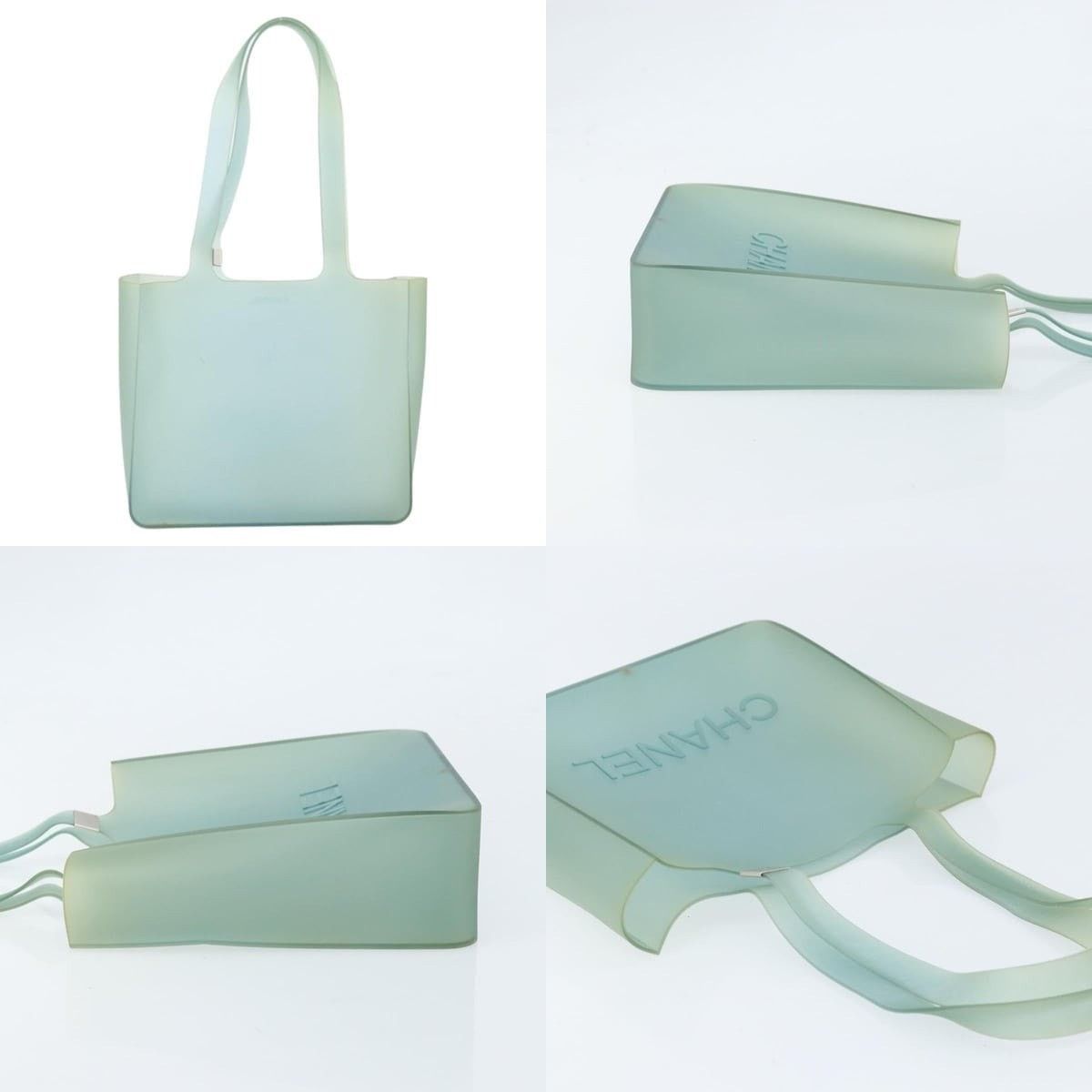 Chanel Chanel Tote Bag Rubber Green CC Size ONE SIZE - 3 Thumbnail