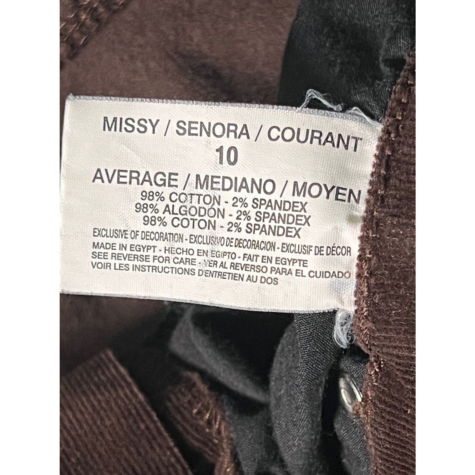 Gloria Vanderbilt Gloria Vanderbilt Amanda Brown Pants Size 10 Size 32" / US 10 / IT 46 - 6 Thumbnail