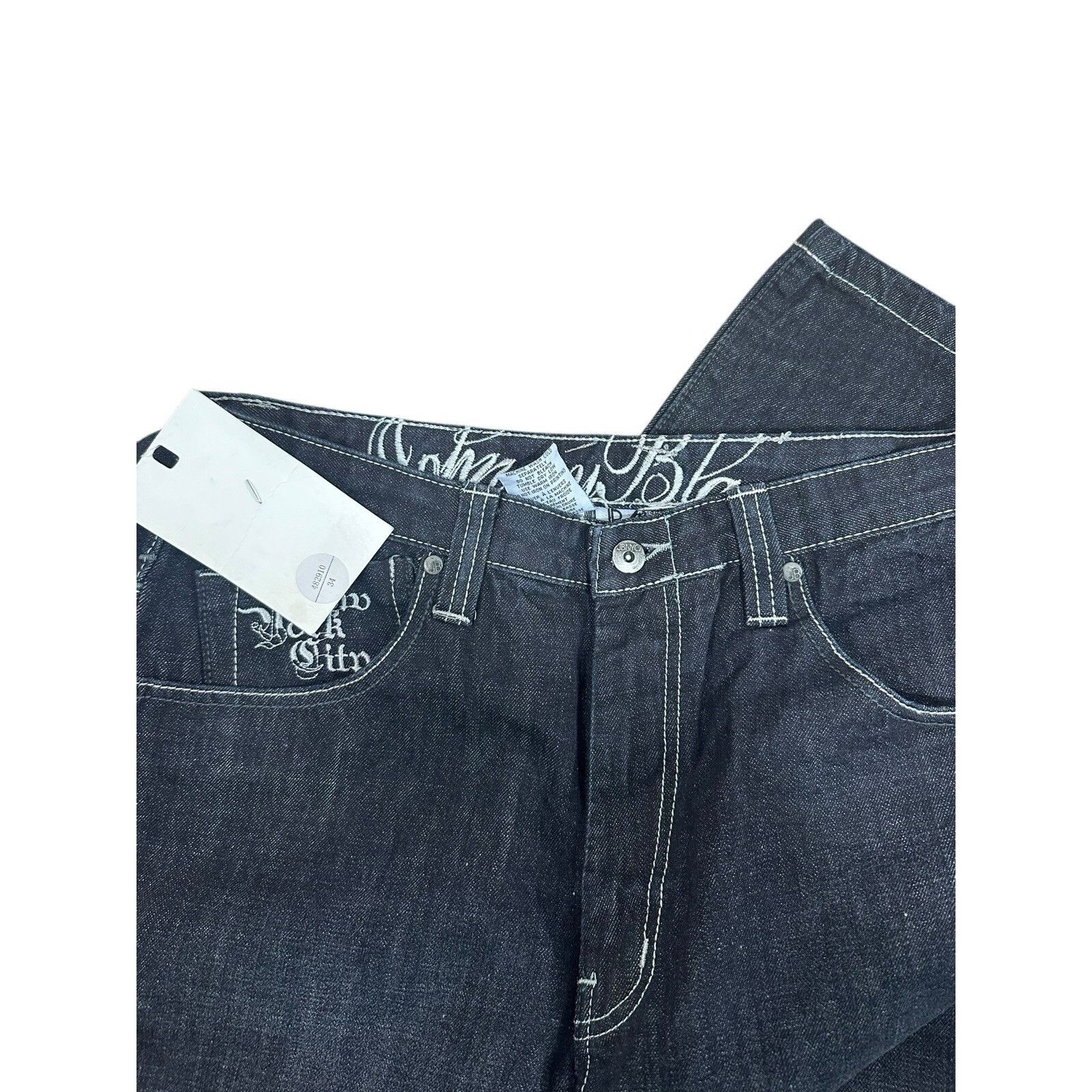 Other Vintage Johnny Blaze Chrome Hearts Cross Denim Jeans Y2K Hip Size US 34 / EU 50 - 5 Thumbnail