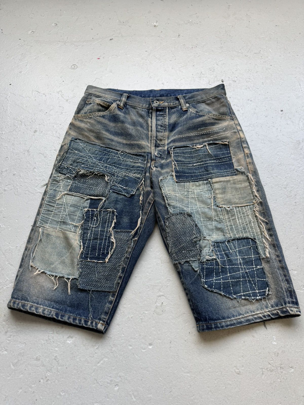 Isamu Katayama Backlash Isamu Katayama Backlash Patchwork Shorts Size US 34 / EU 50 - 1 Thumbnail