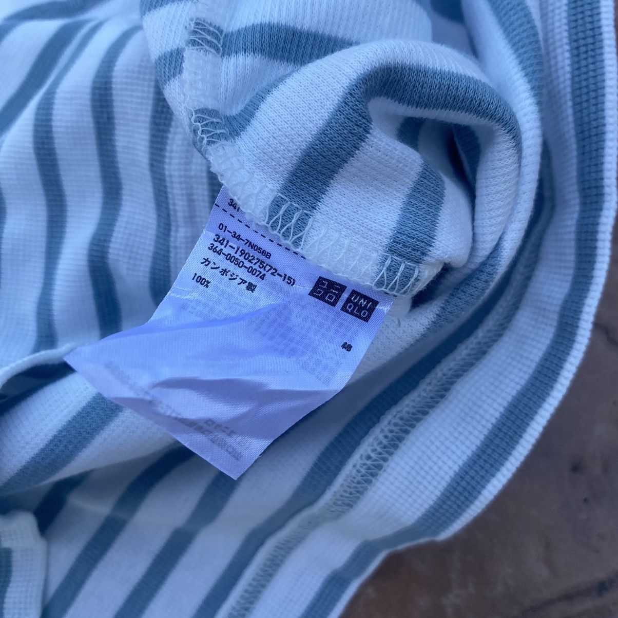 Uniqlo Uniqlo Stripe Japanese Brand Oversized Pocket Tee Size US L / EU 52-54 / 3 - 3 Thumbnail