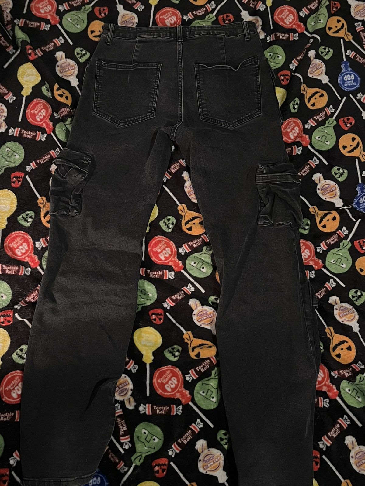Vintage Black cargo jeans multi pocket vintage Size US 30 / EU 46 - 3 Thumbnail