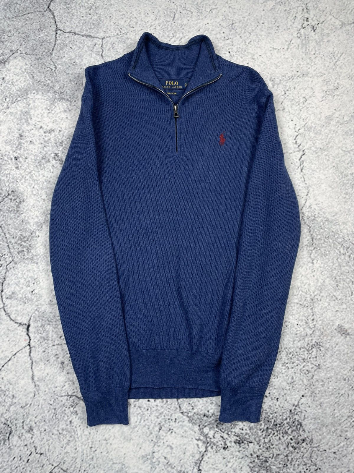 Polo Ralph Lauren Polo Ralph Lauren (Men’s) S Quarter Zip Sweater Navy Size US S / EU 44-46 / 1 - 2 Thumbnail