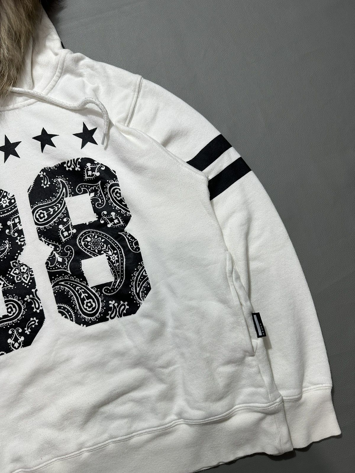 20471120 ARCHIVE AVAIL AVANTGARDE NUMBER 88 FUR HOODIE KAPITAL STYLE Size US M / EU 48-50 / 2 - 5 Thumbnail