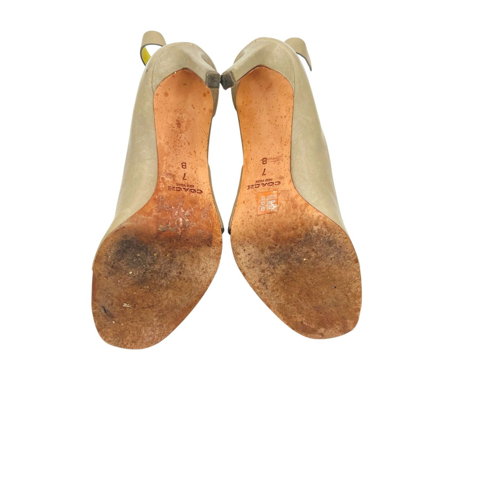 Coach Coach Manhattan Leather OpenToe Ankle Strap Stiletto Heels 7 Size US 7 / IT 37 - 4 Thumbnail