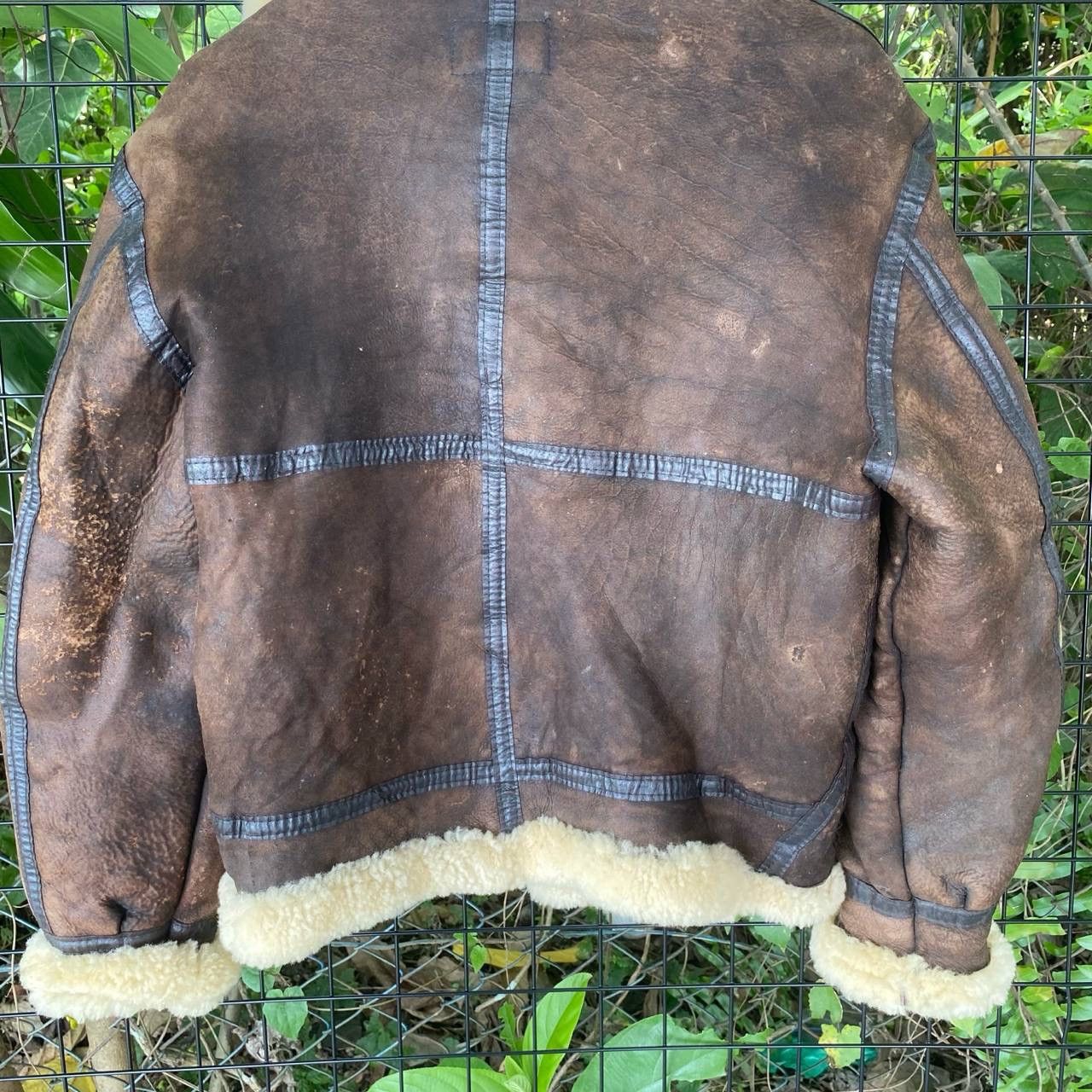 Genuine Leather Vtg B3 US Sheepskin Leather Craft Jacket Size US S / EU 44-46 / 1 - 10 Thumbnail