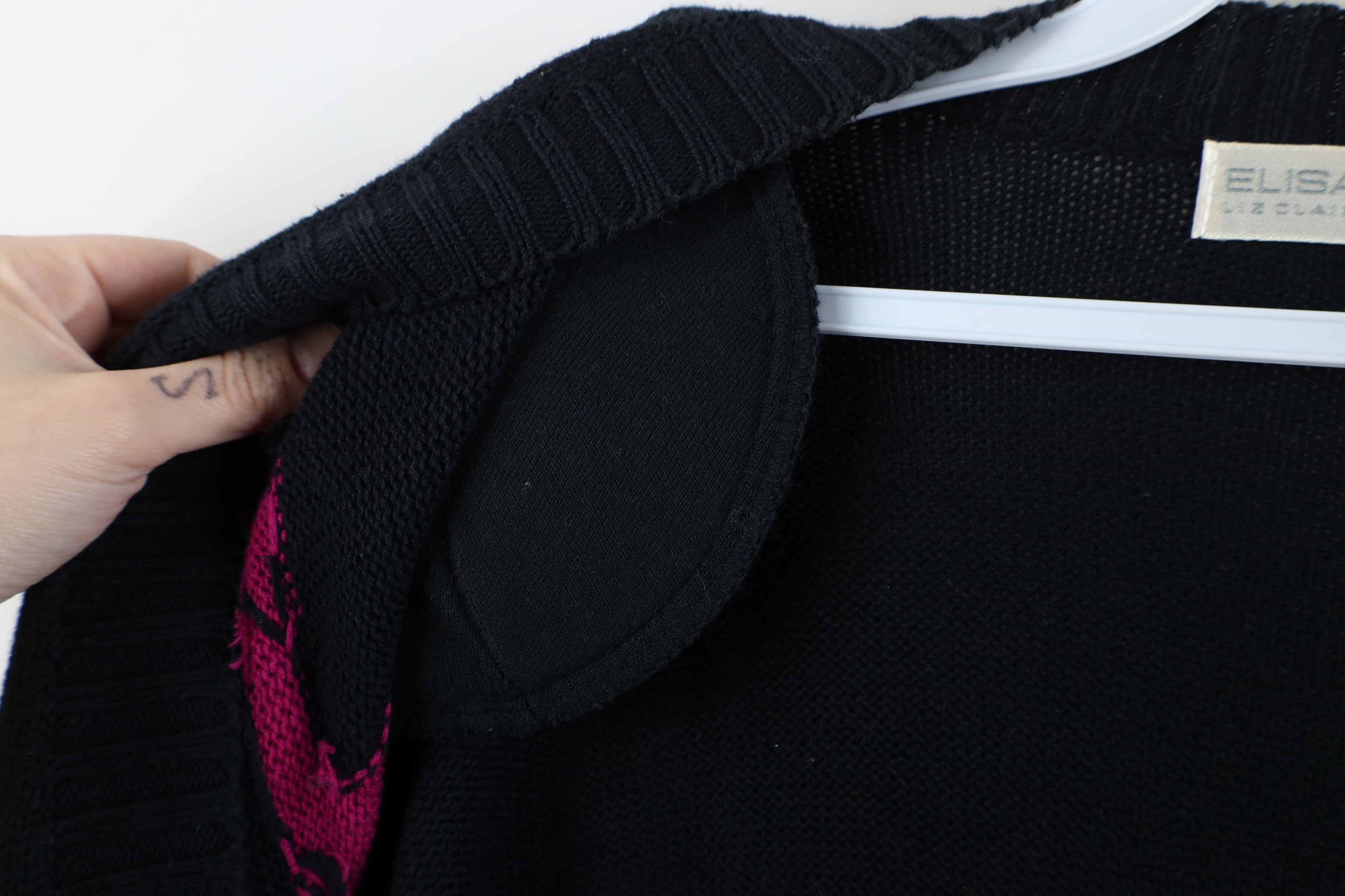 Vintage Vintage 90s Streetwear Geometric Knit Cardigan Sweater Size 3XL / US 20-22 - 9 Thumbnail
