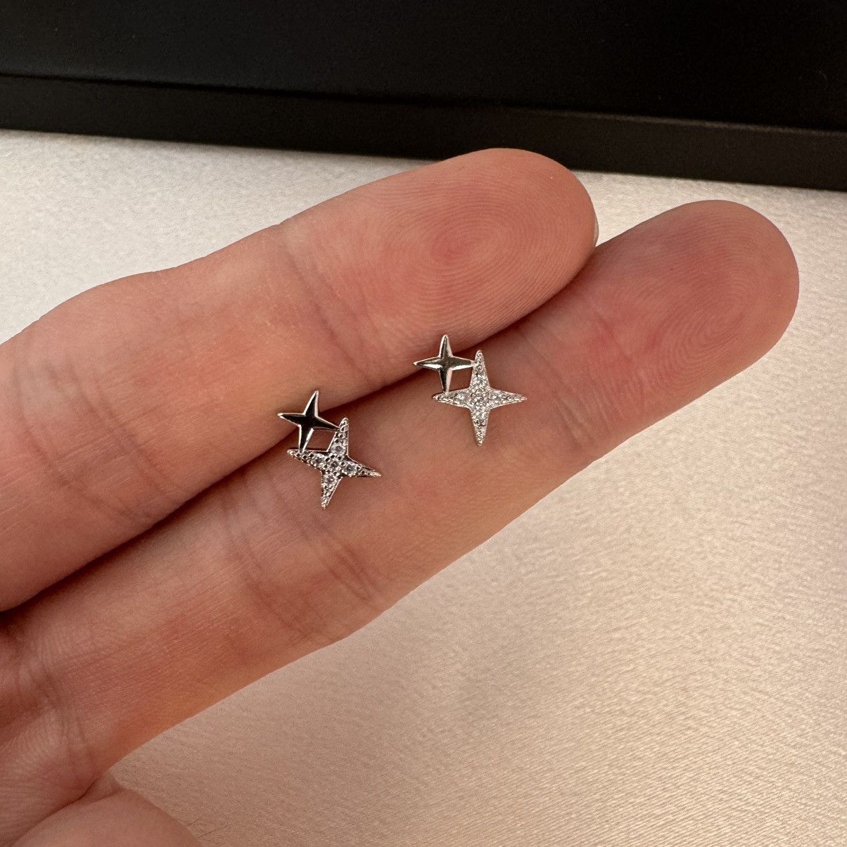 Other Small CZ Star Stud Earrings for Men Women,Unisex Style Size ONE SIZE - 5 Thumbnail