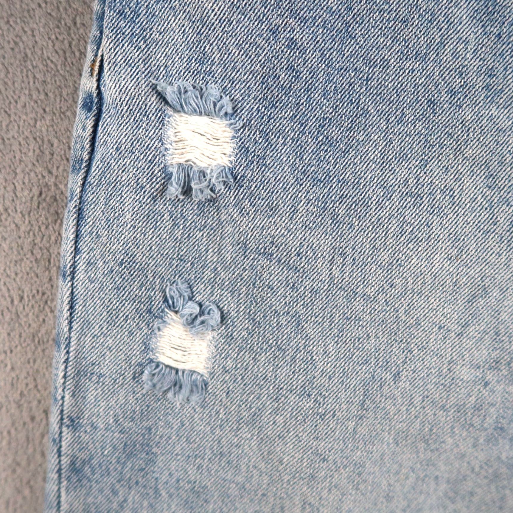 Vintage One Teaspoon Blue Workwear Boyfriend Jeans Size 29 Drawstring Womens Size 29" - 4 Thumbnail