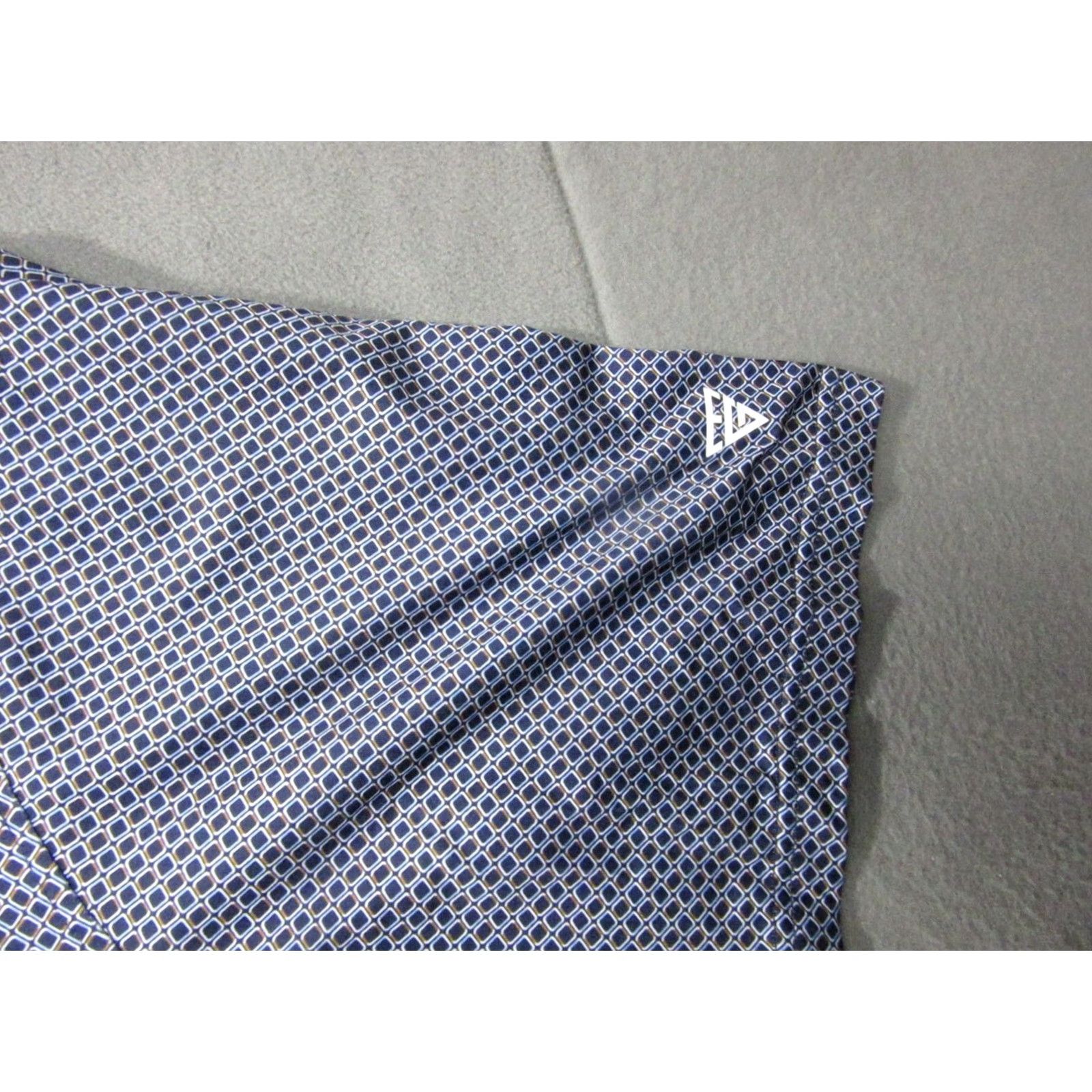 Vintage Maelreg Polo Shirt Mens 4XL Blue Geometric Golf Performance Stretch Activewear Wicking Short Sleeve Size US XXL / EU 58 / 5 - 4 Thumbnail