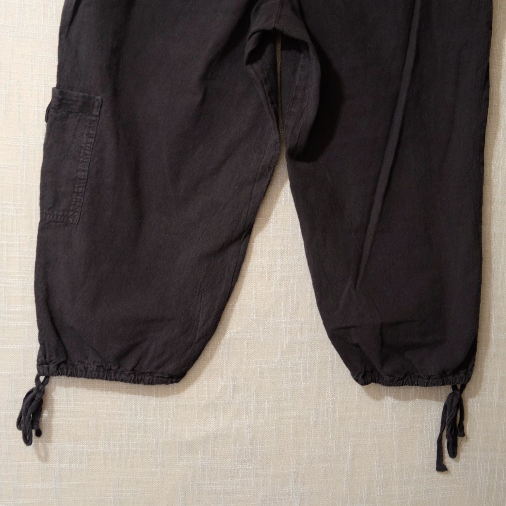Vintage VINTAGE CLASSIC ELEMENTS Capri Pull On Black 100% Cotton Women's L #H50-31 Size ONE SIZE - 6 Thumbnail