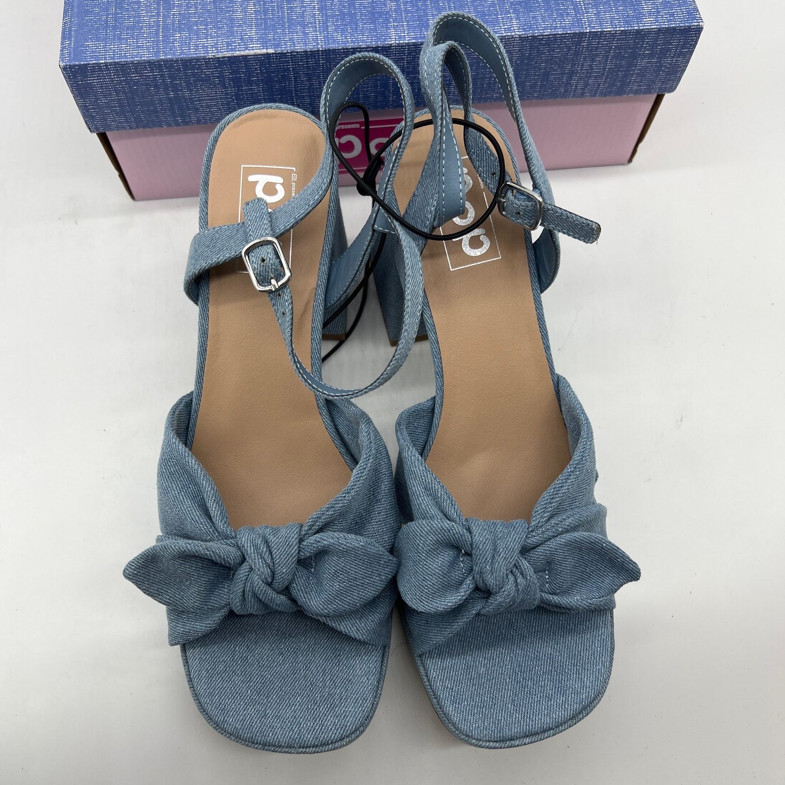 Other Pop Womens Giving Heeled Sandals Chambray Blue Size US 11 / IT 41 - 9 Thumbnail