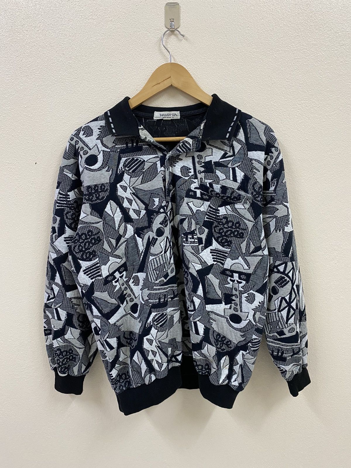 Japanese Brand × Vintage Vtg 3D Embroided Sweatshirt - Dardy Up Size US M / EU 48-50 / 2 - 1 Thumbnail