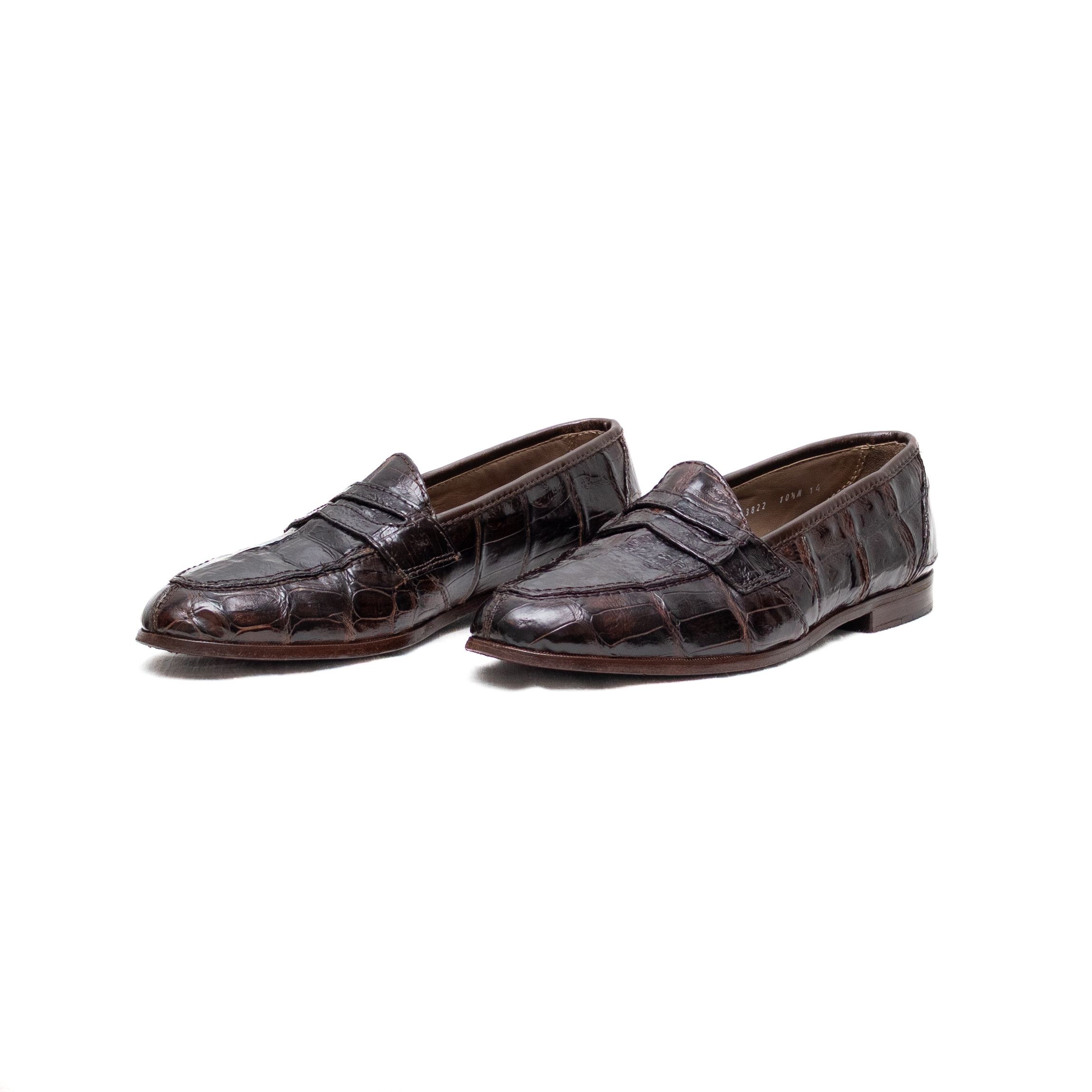 Bruno Magli Bruno Magli Genuine Brown Crocodile Loafers – Size 10.5 M Size US 10.5 / EU 43-44 - 1 Thumbnail
