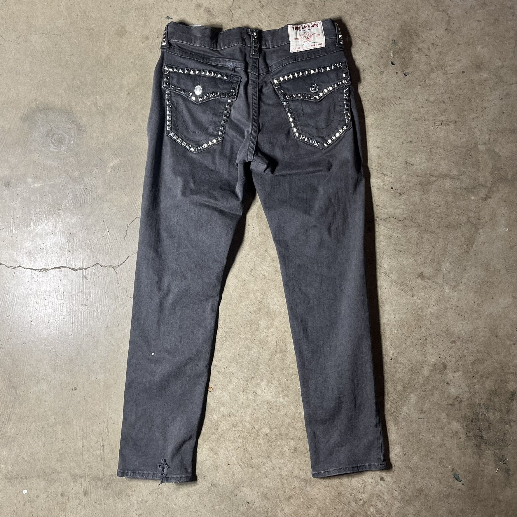 True Religion True Religion Studded Flap Denim Size US 31 - 2 Thumbnail