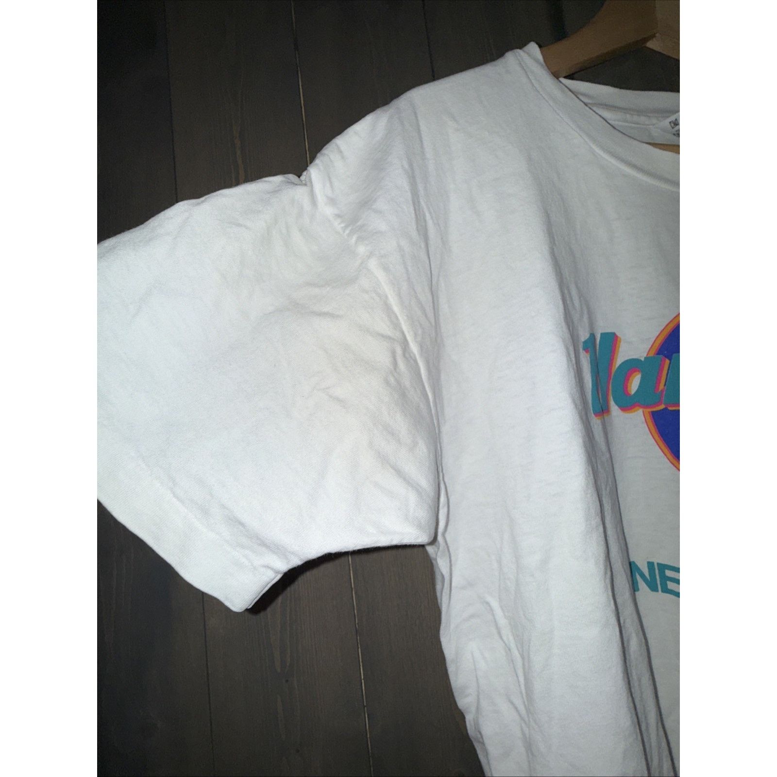 Hard Rock Cafe Hard Rock Cafe White Tee Single Stitch VTG 90s Colors Sz XL Size US XL / EU 56 / 4 - 7 Thumbnail