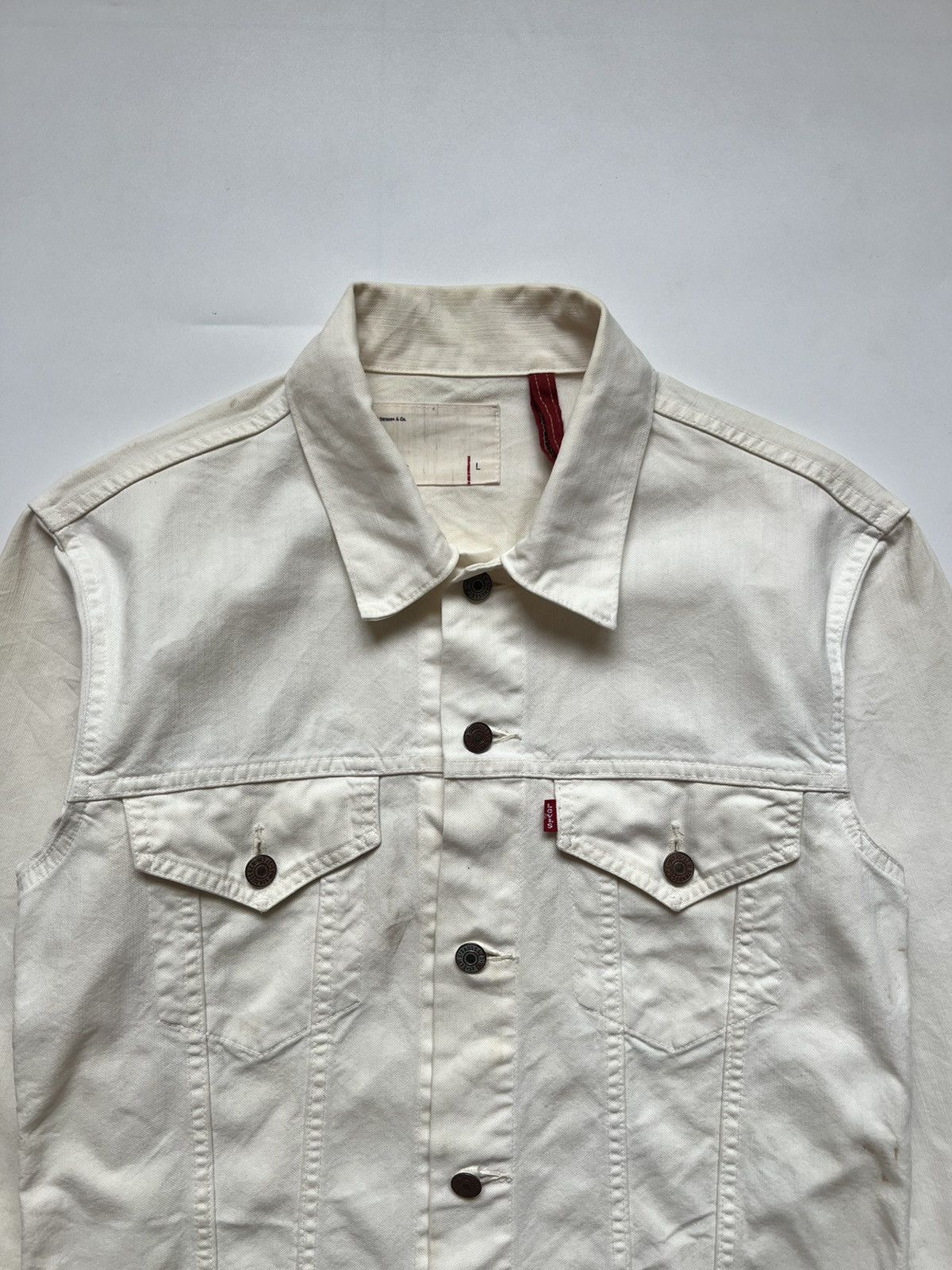 Levi's Vintage Levis Redloop Denim Jacket Size US L / EU 52-54 / 3 - 5 Thumbnail