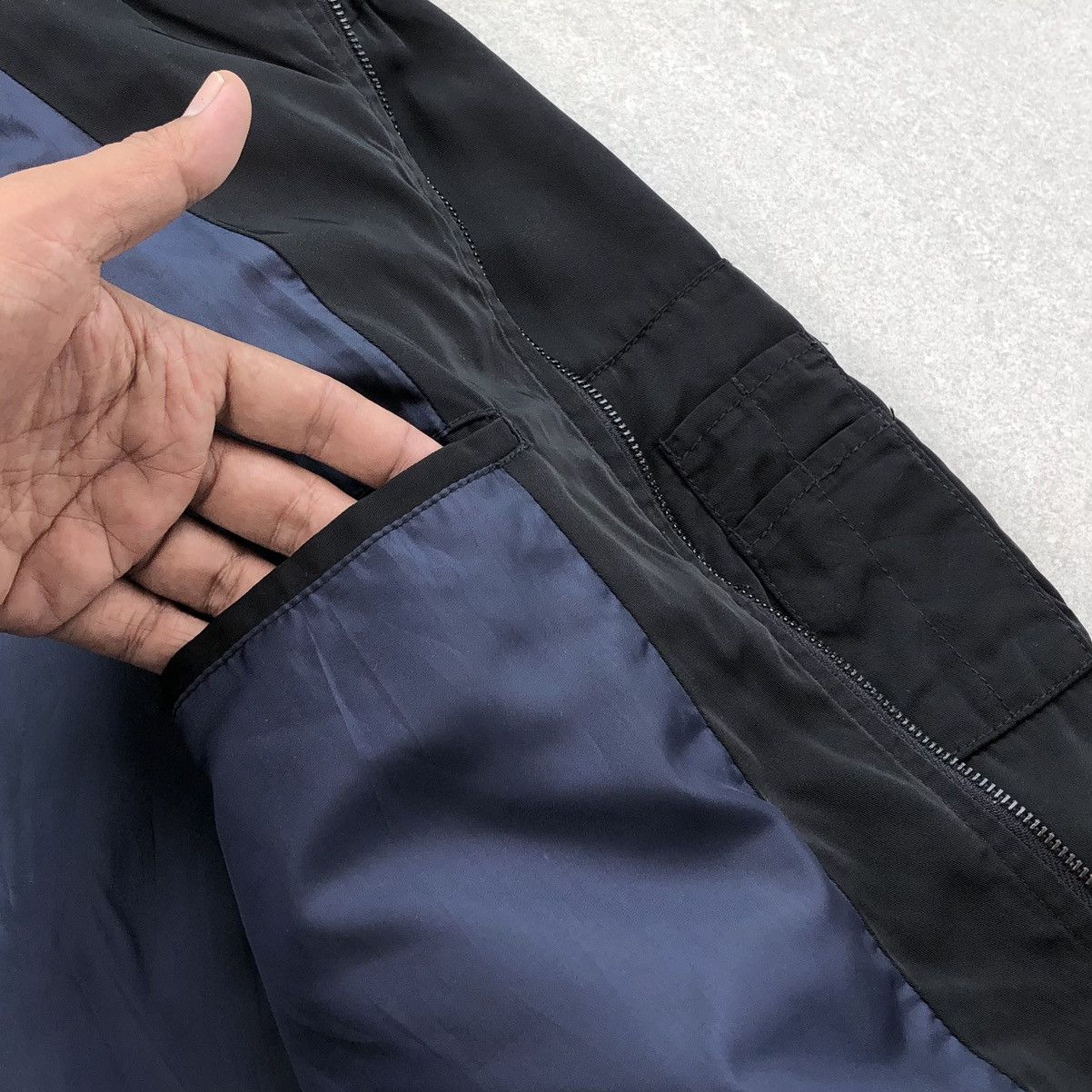 Japanese Brand Vintage Panaspur Ma-1 Black Bomber Jacket Big Size : 5L Size US XXL / EU 58 / 5 - 7 Thumbnail