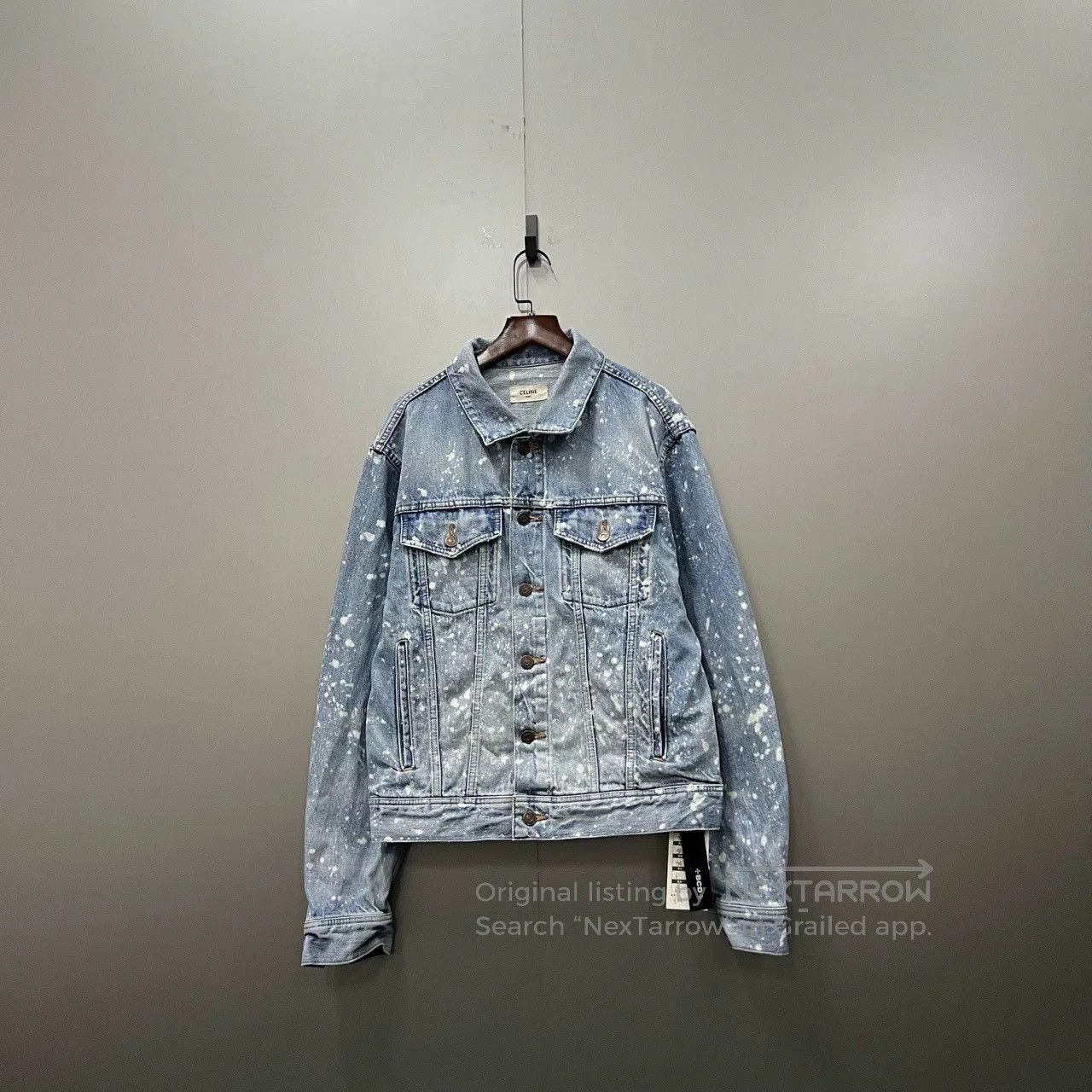 Celine celine distressed denim jacket in size small. Size US S / EU 44-46 / 1 - 1 Thumbnail
