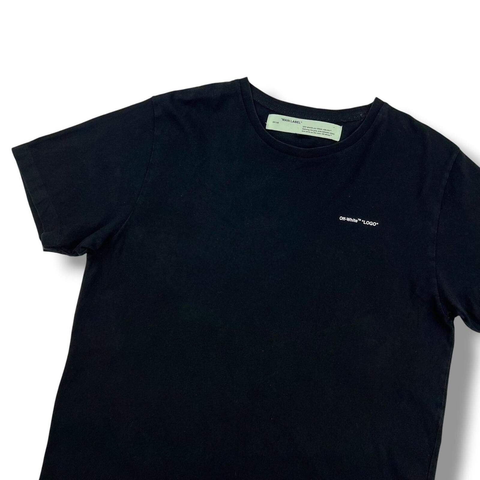 Off-White Off-White Mini Logo Black T Shirt Size US L / EU 52-54 / 3 - 1 Thumbnail