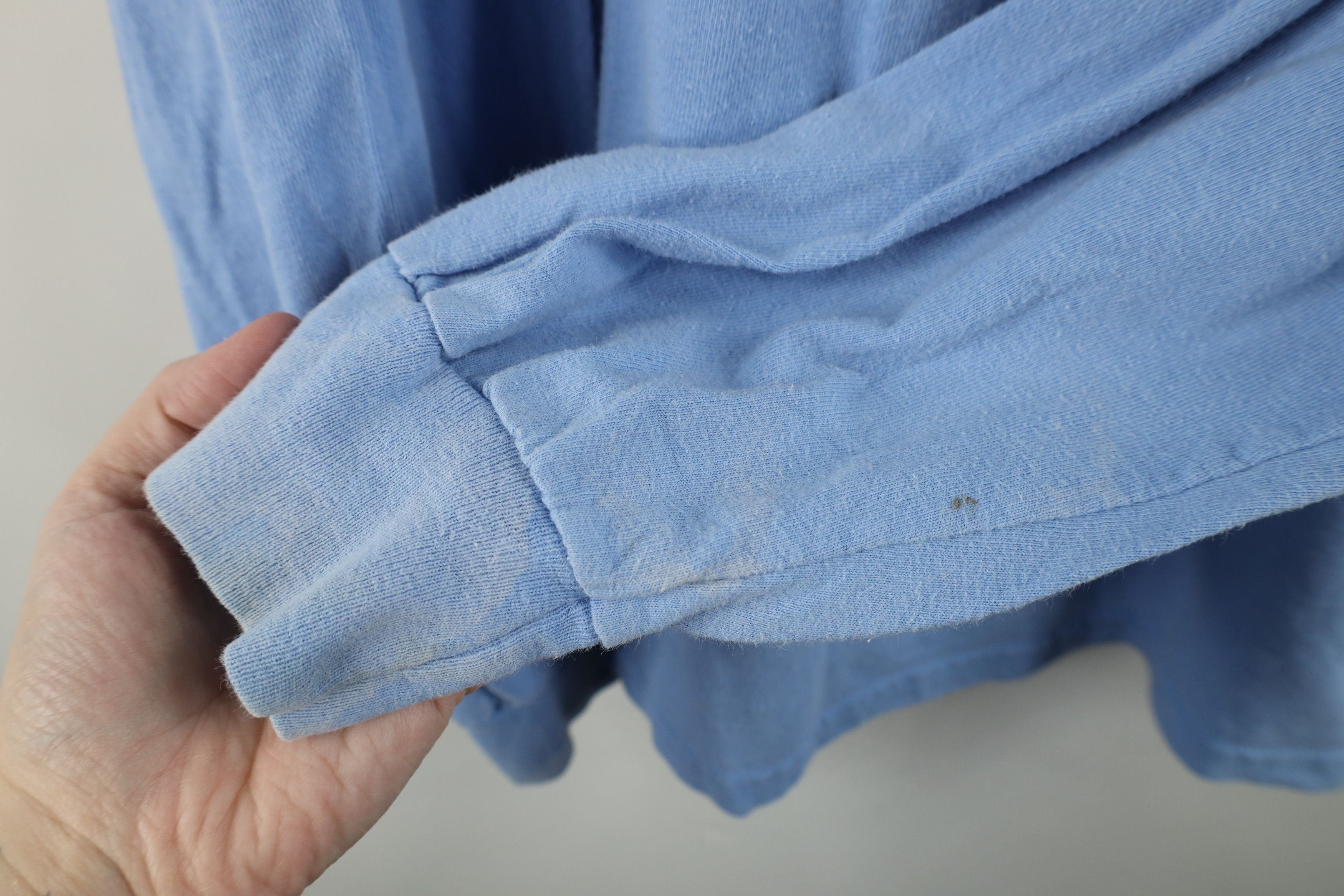 Vintage Vintage 90s Streetwear Long Sleeve T-Shirt Carolina Blue Size US XXL / EU 58 / 5 - 5 Thumbnail