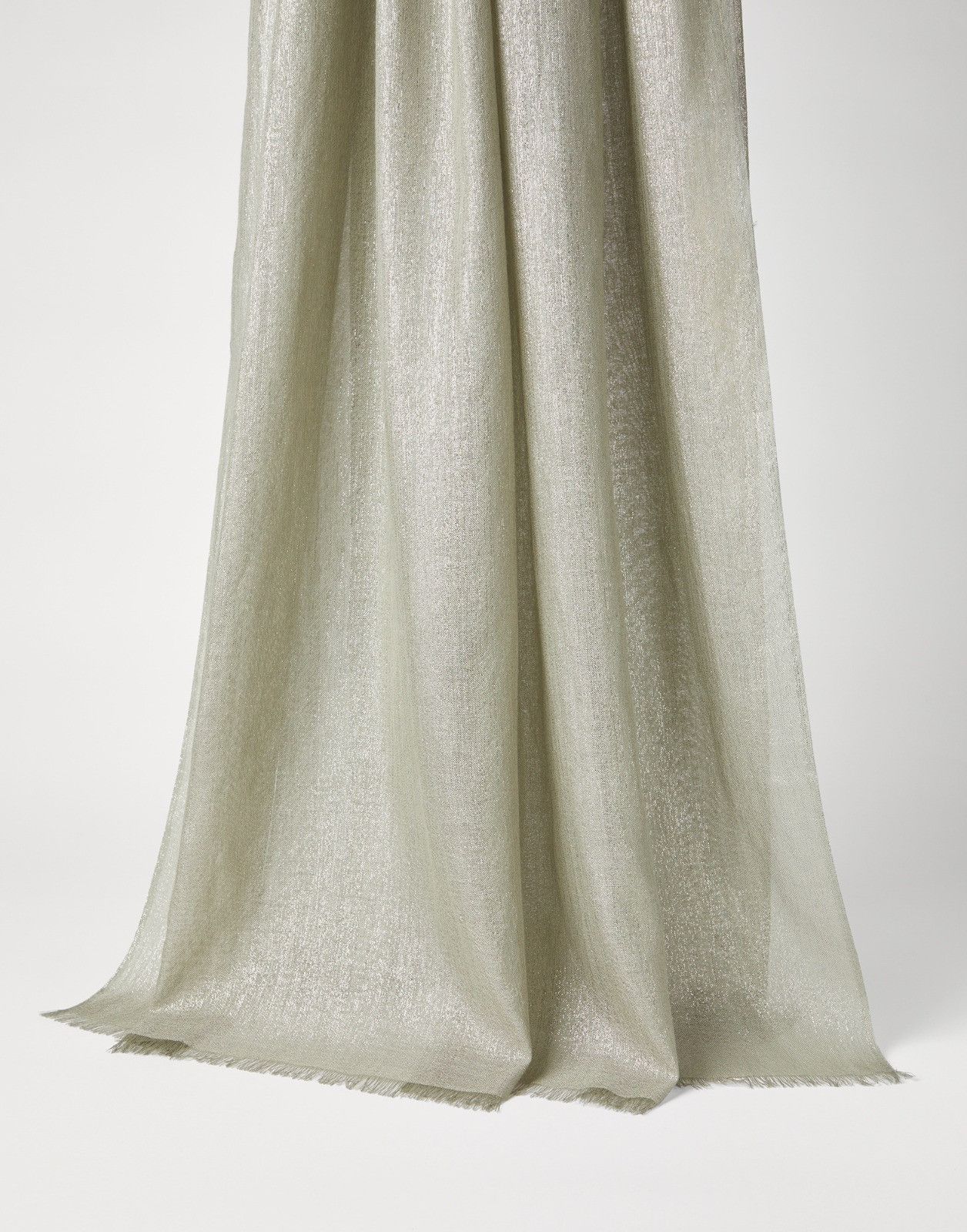 Brunello Cucinelli o1la1rc1a0425 Size: OS / Scarf in Light Green Size ONE SIZE - 1 Thumbnail
