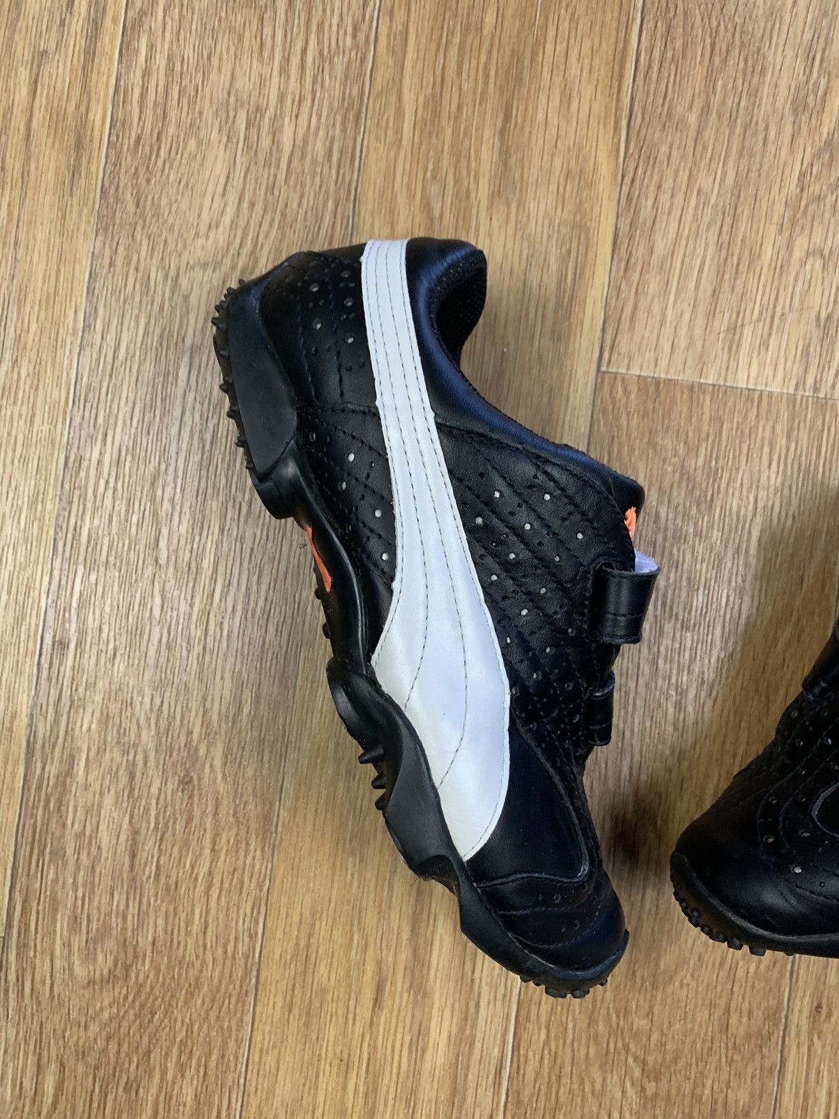 Japanese Brand Puma Mostro Rare Clasic Derby Black Leather Archive Shoes Size US 8 / IT 38 - 4 Thumbnail
