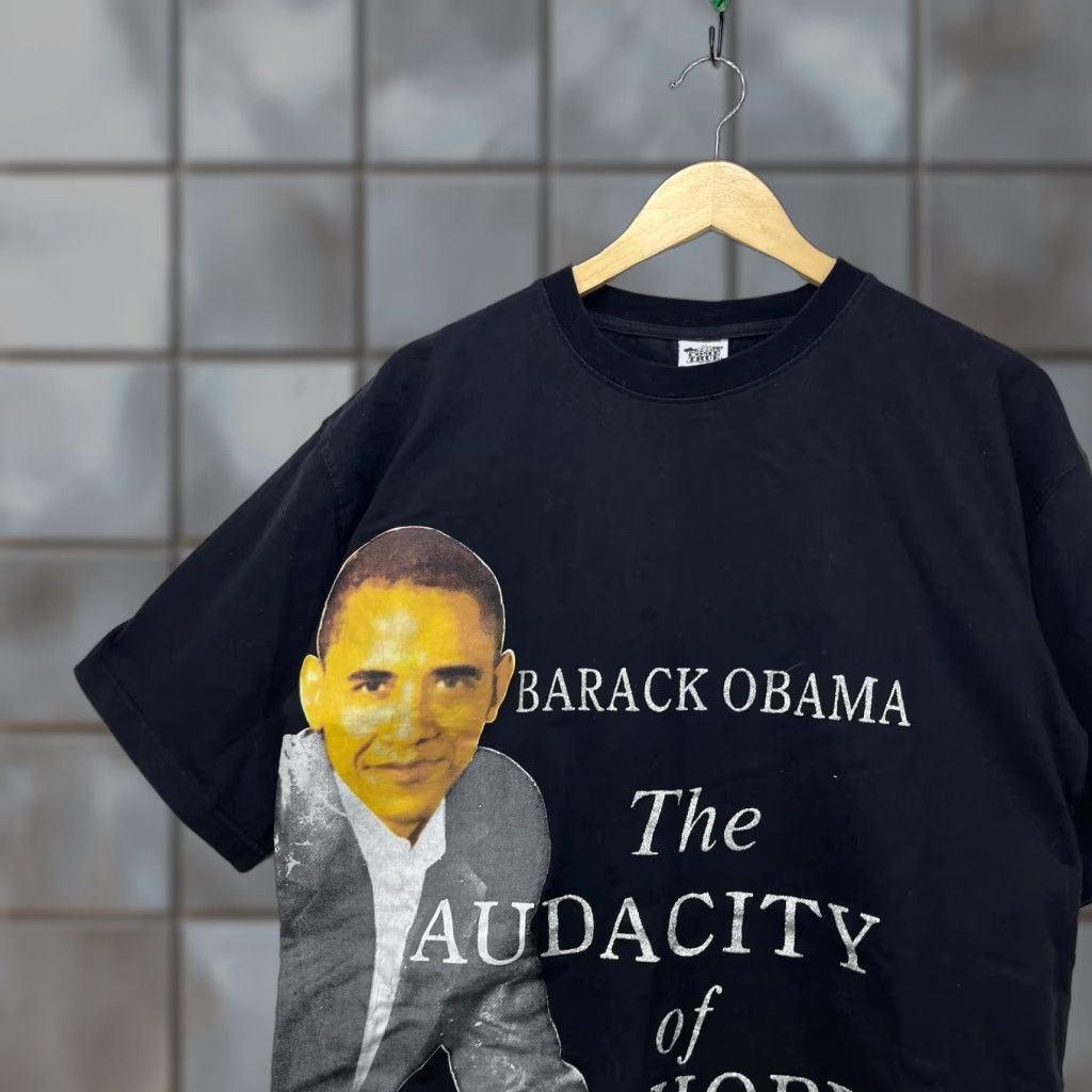 Vintage VINTAGE Barack Obama Dreams Come True T-Shirt 2XL Mens Short Sleeve Black Size US XXL / EU 58 / 5 - 1 Thumbnail