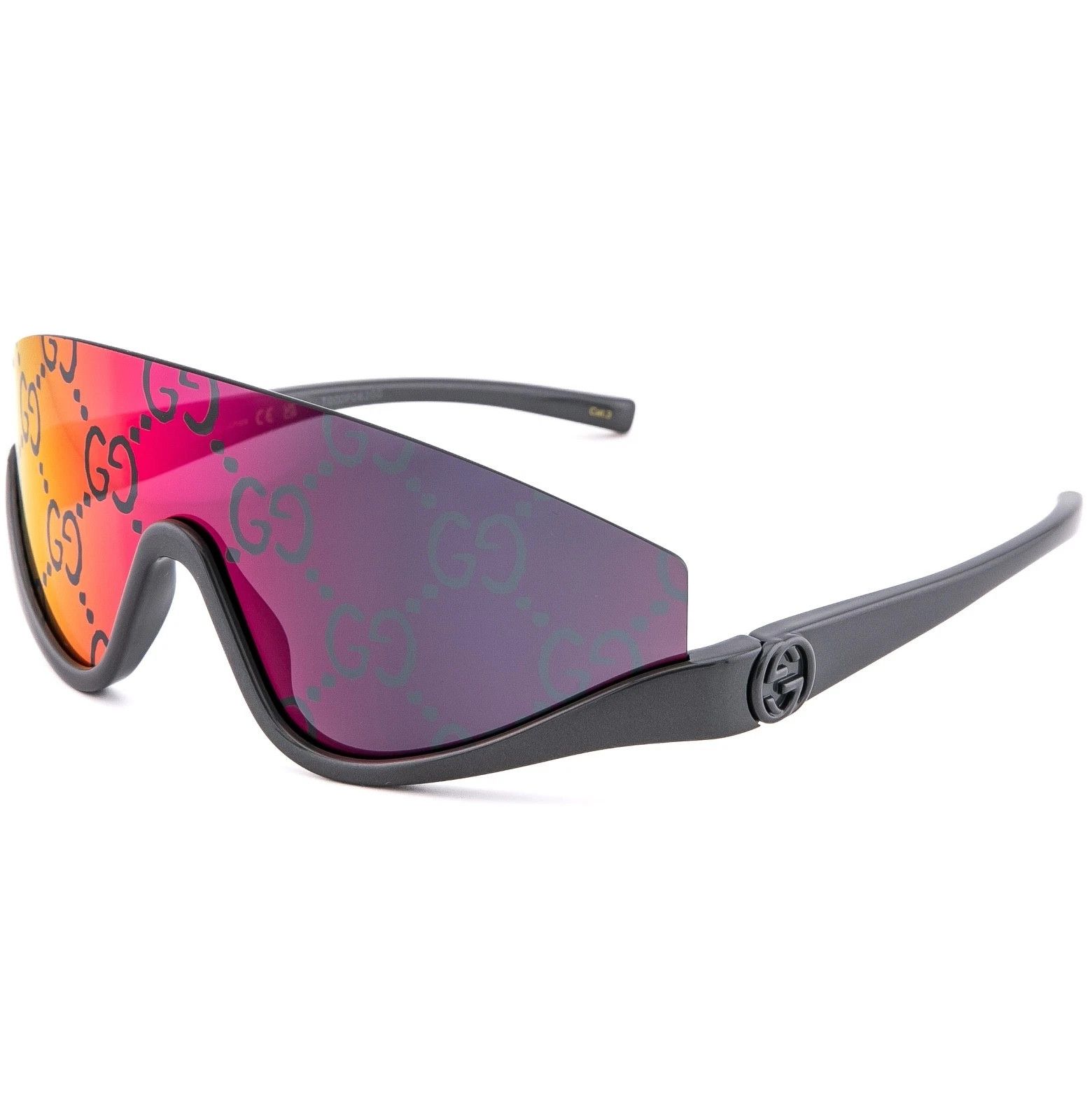 Gucci GUCCI 1650 Gray Purple GG Print Gg1650S Sunglasses 009 Size ONE SIZE - 6 Thumbnail