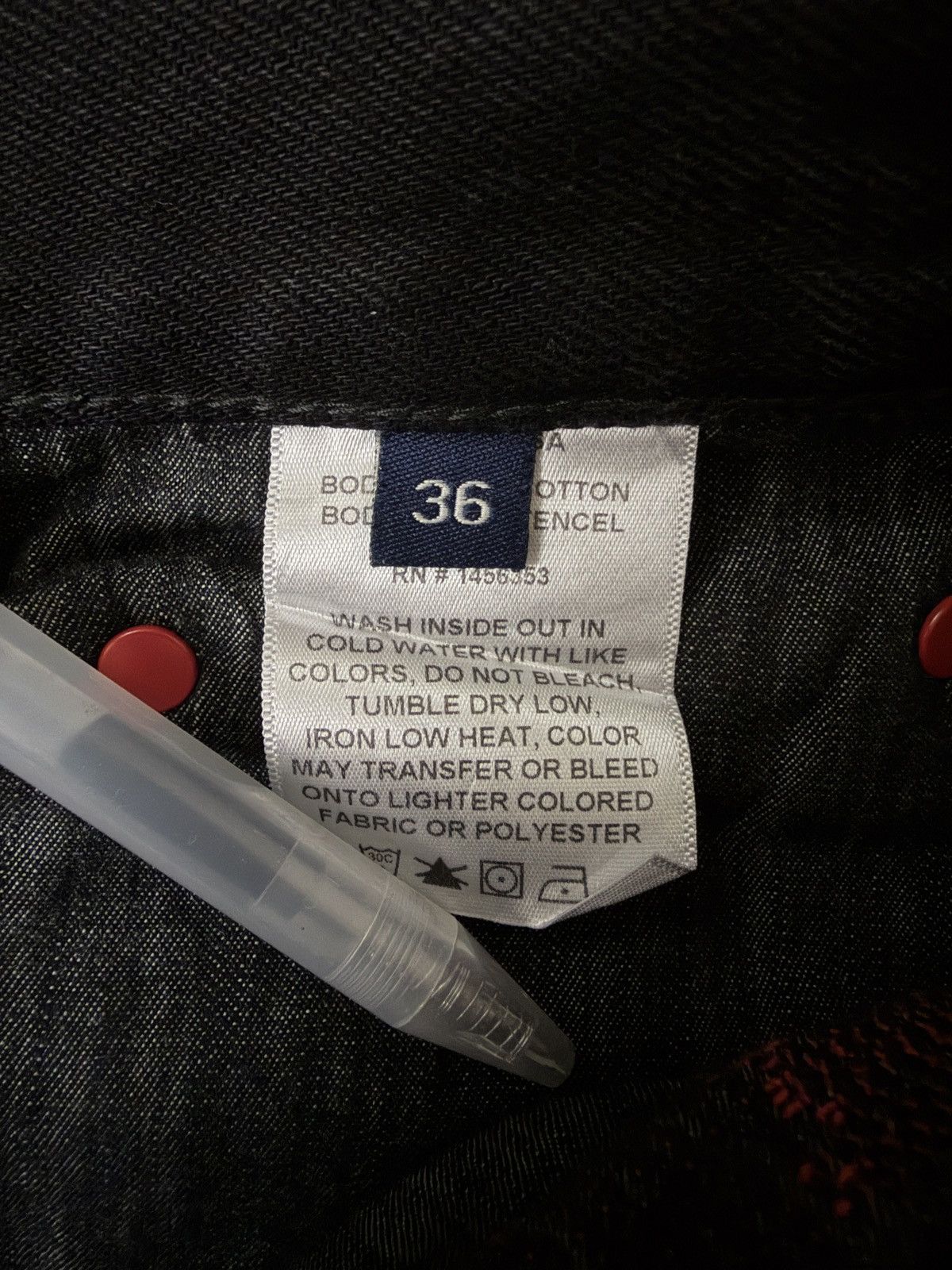 Endless Endless Denim BLACK/RED Size US 36 / EU 52 - 3 Thumbnail