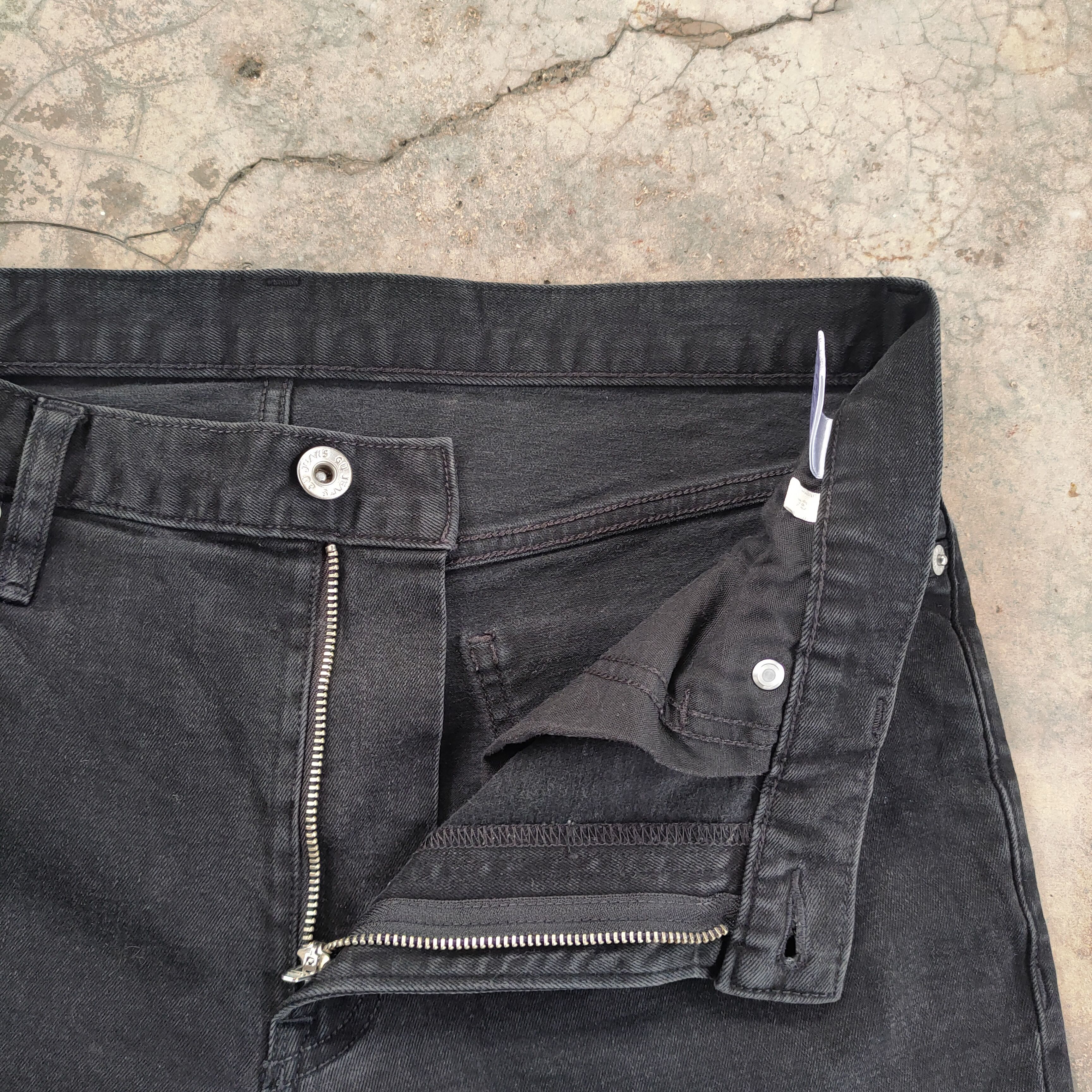 Japanese Brand VINTAGE JAPANESE SKINNY BLACK RIPPED DENIM PANTS Size US 34 / EU 50 - 7 Thumbnail