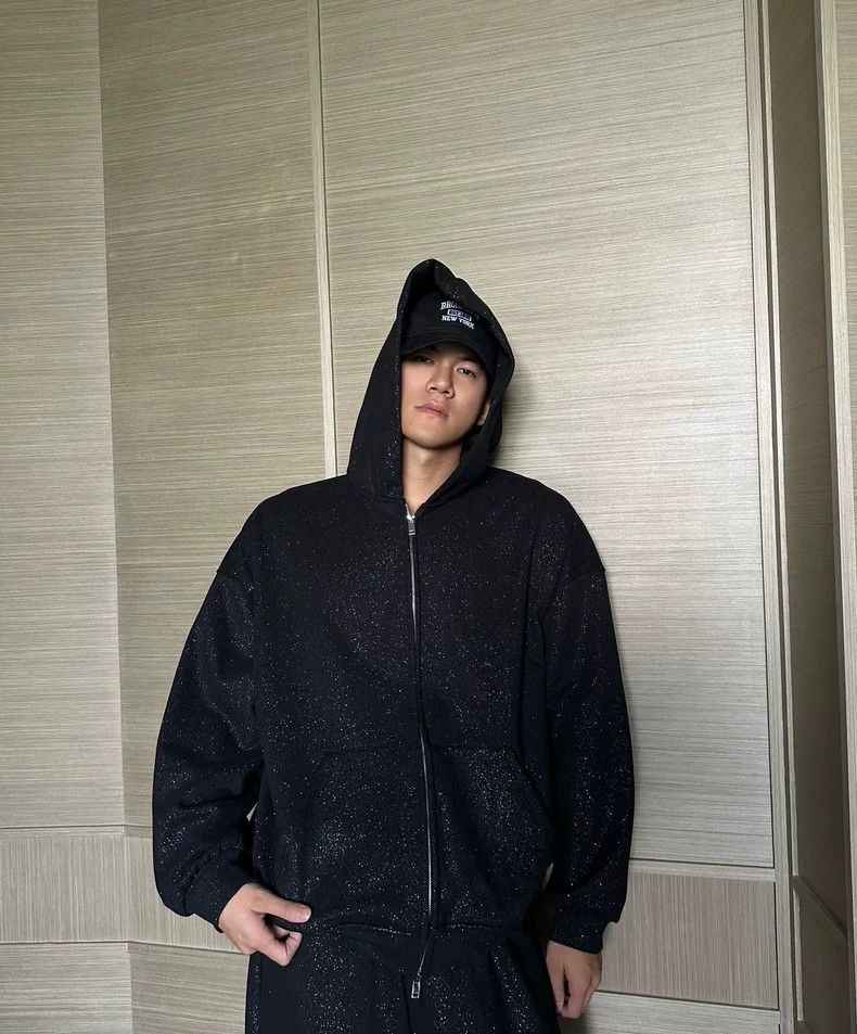 Balenciaga Balenciaga Mantianxing rhinestone zipper hoodie Size US M / EU 48-50 / 2 - 5 Thumbnail